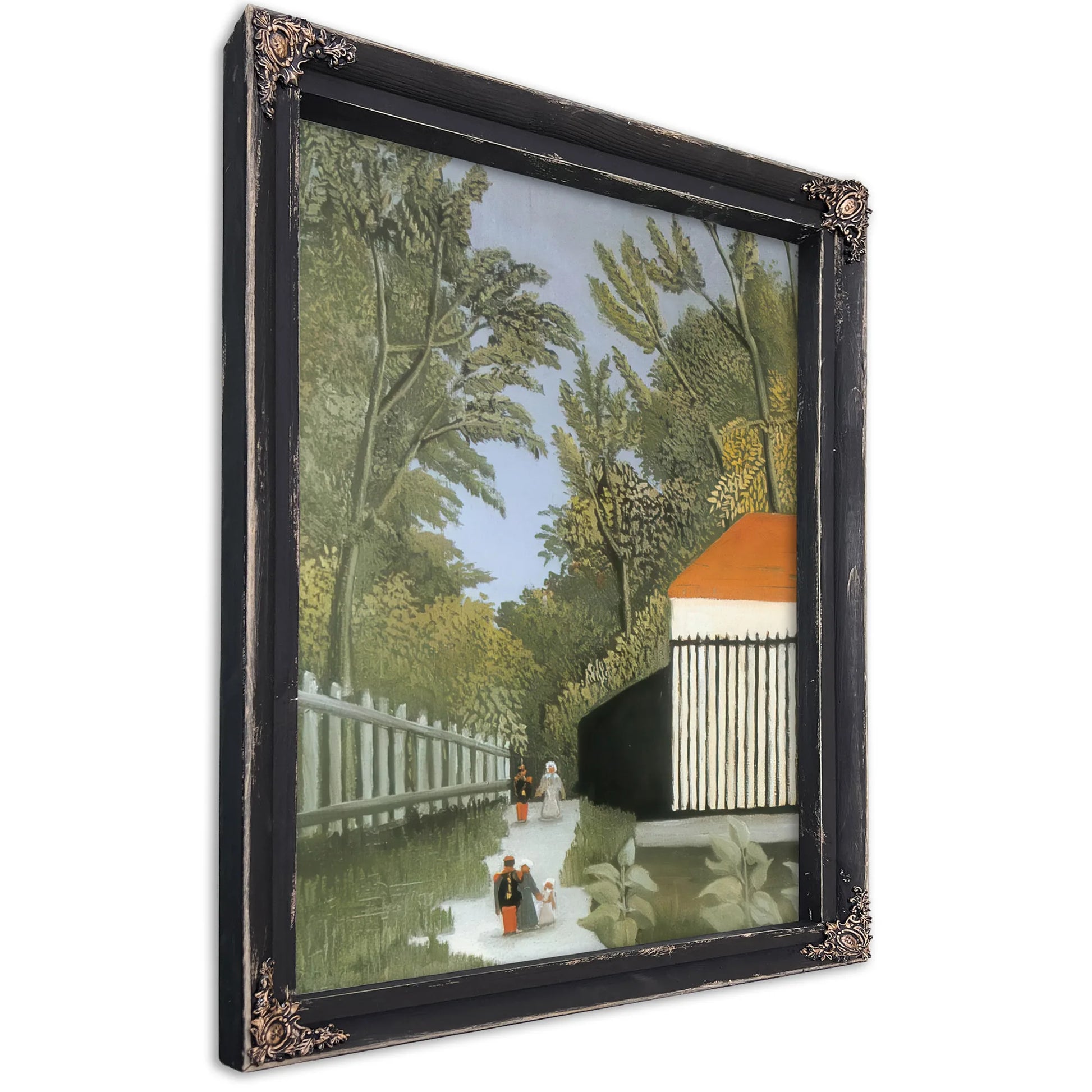 Walk In The Parc Monsouris About 1910 By Henri Rousseau Fine Art Print