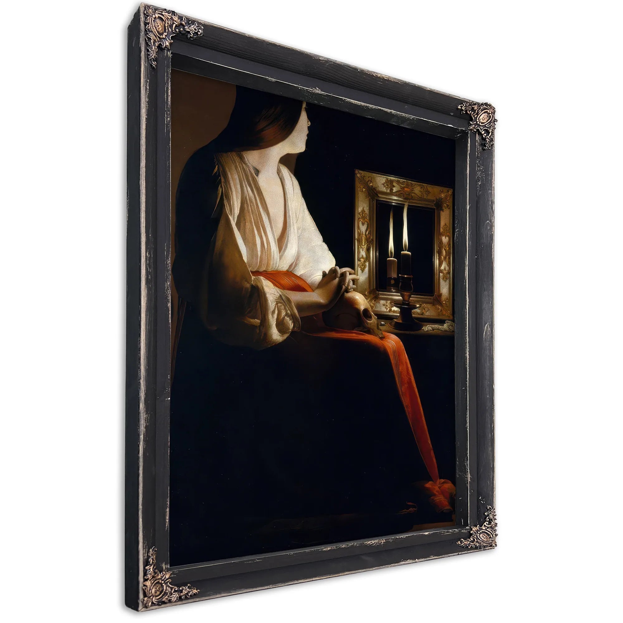 The Penitent Magdalene 1640 By Georges De Latour Fine Art Print