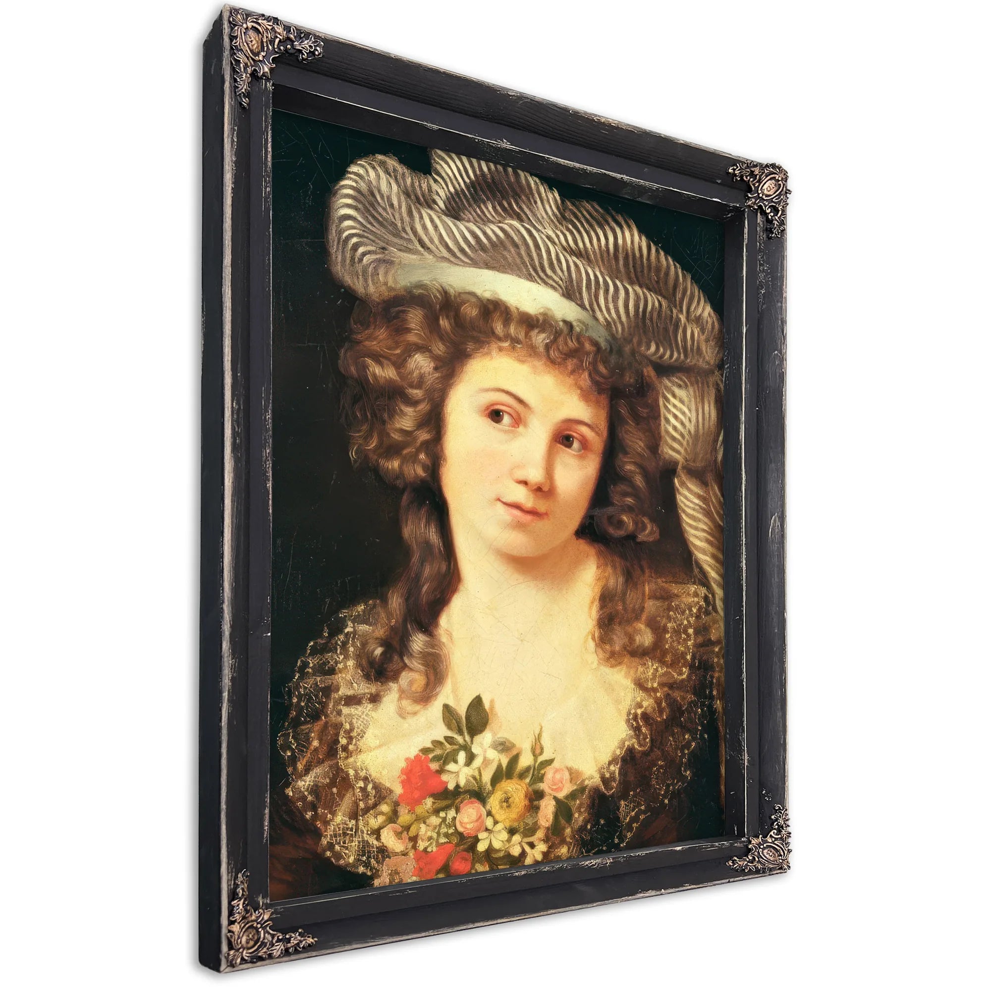 Portrait Of A Young Woman In The Style Of Labille Guiard (Oil On Canvas) By Jean Desire Gustave Courbet Fine Art Print