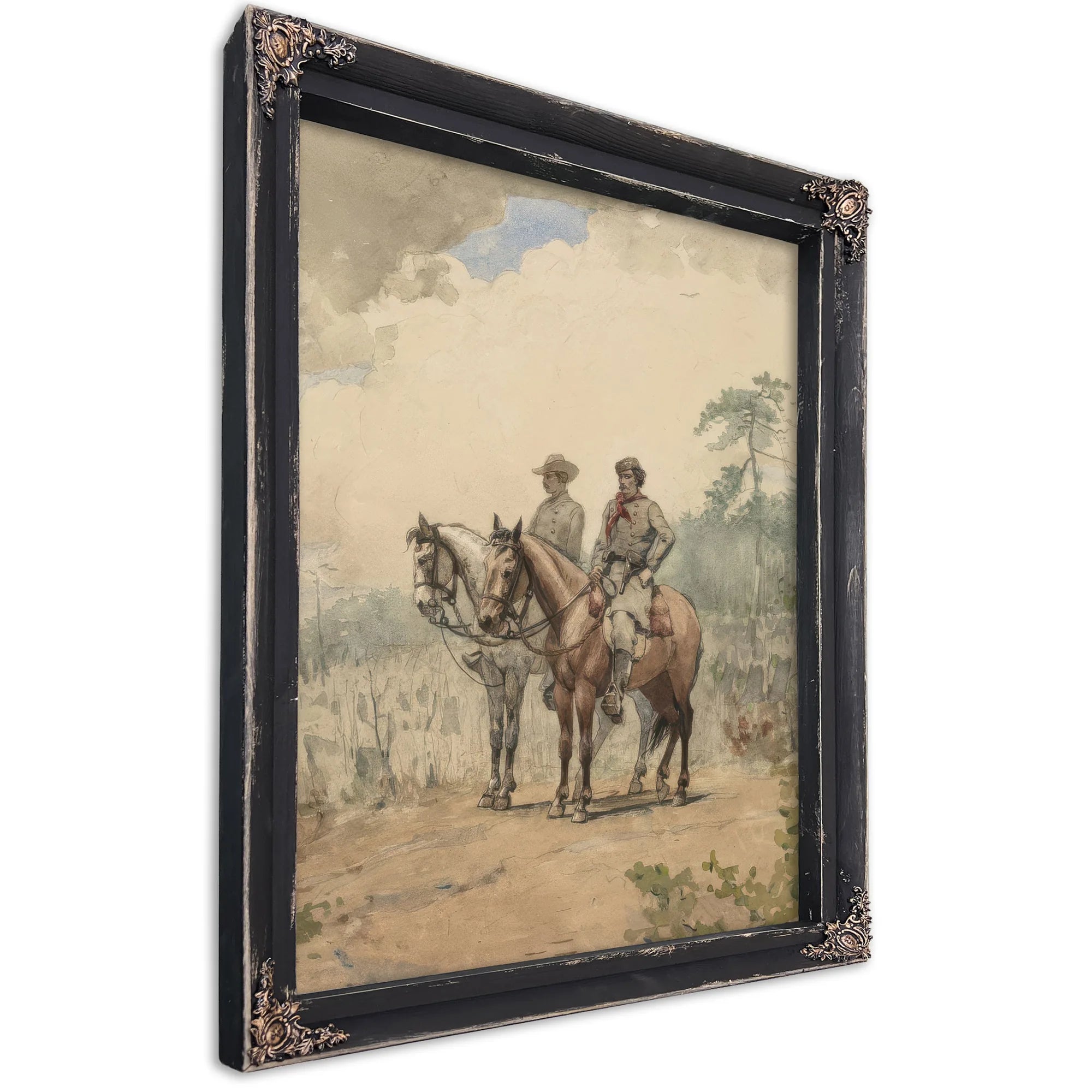 Two Scouts By Winslow Homer Fine Art Print
