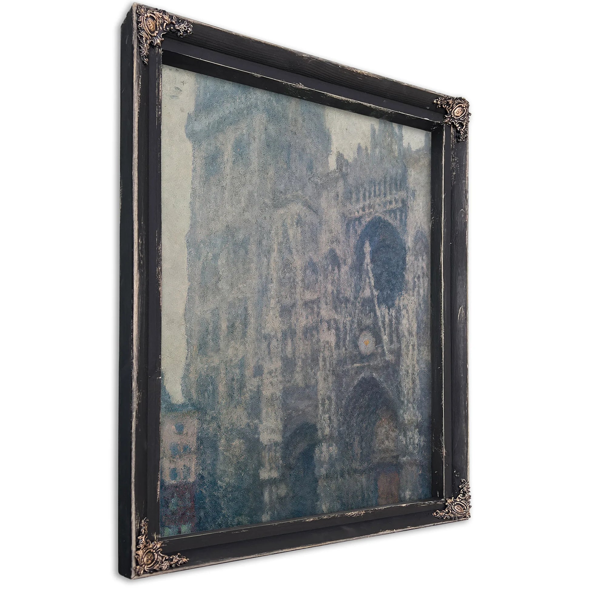 Rouen Cathedral, West Portal, Grey Weather By Claude Monet Fine Art Print