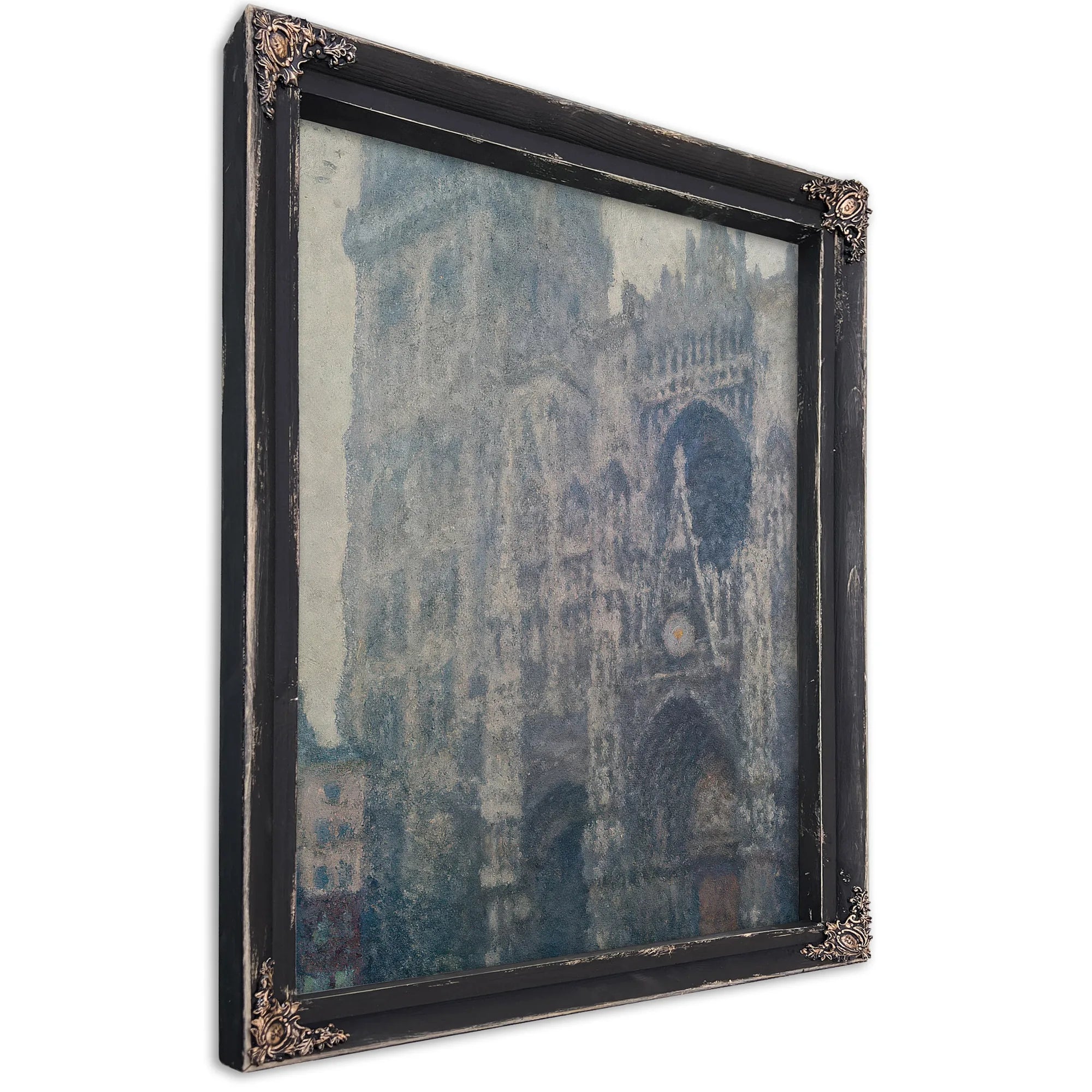 Rouen Cathedral, West Portal, Grey Weather By Claude Monet Fine Art Print
