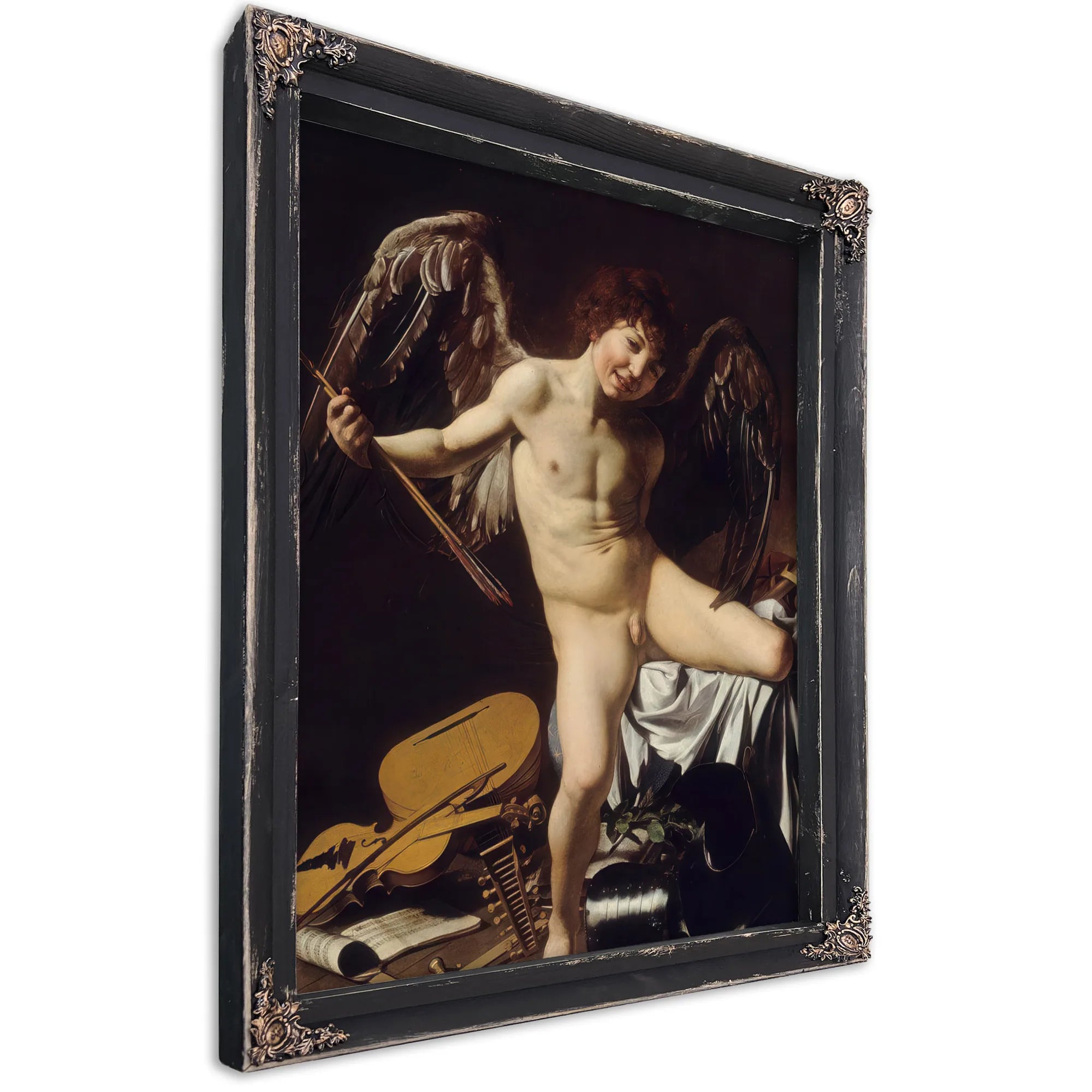 Cupid As Victor 1601 By Caravaggio Fine Art Print