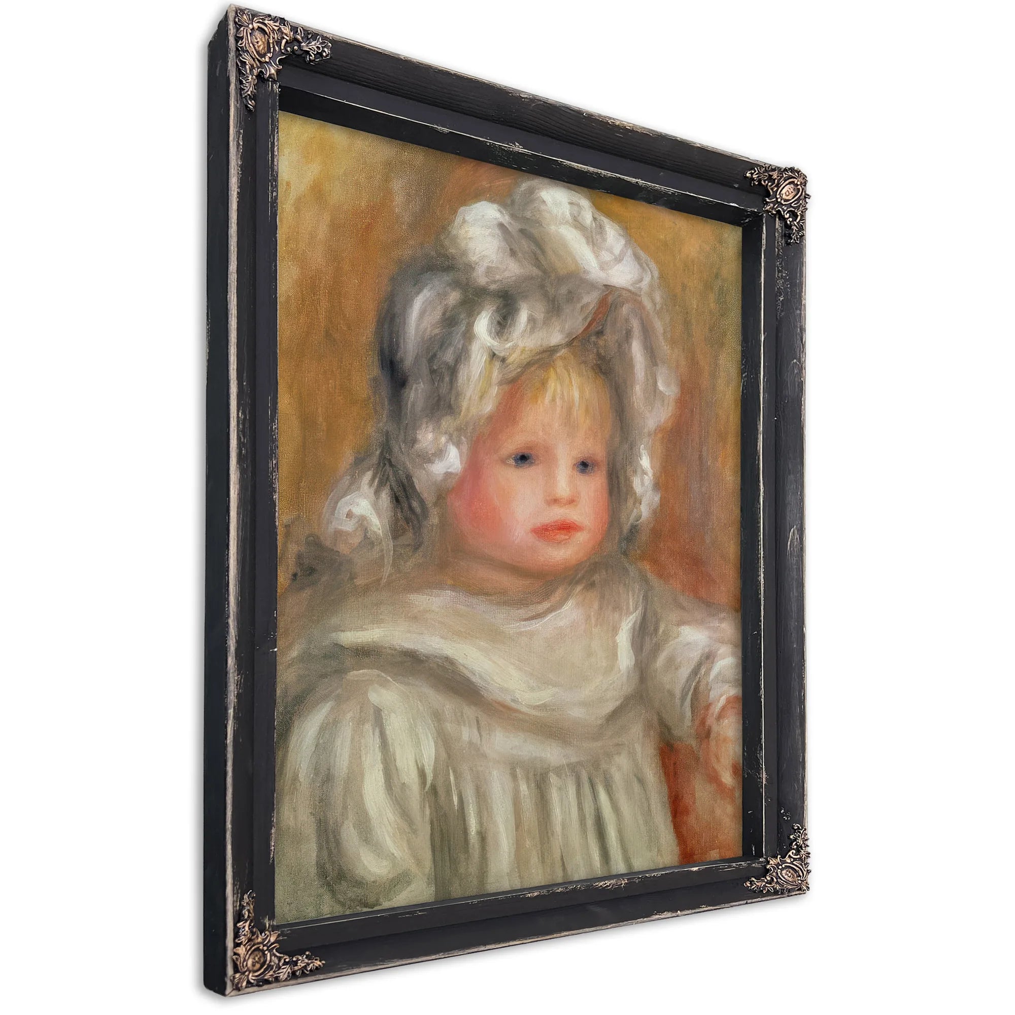 Portrait Of A Child By Pierre Auguste Renoir Fine Art Print