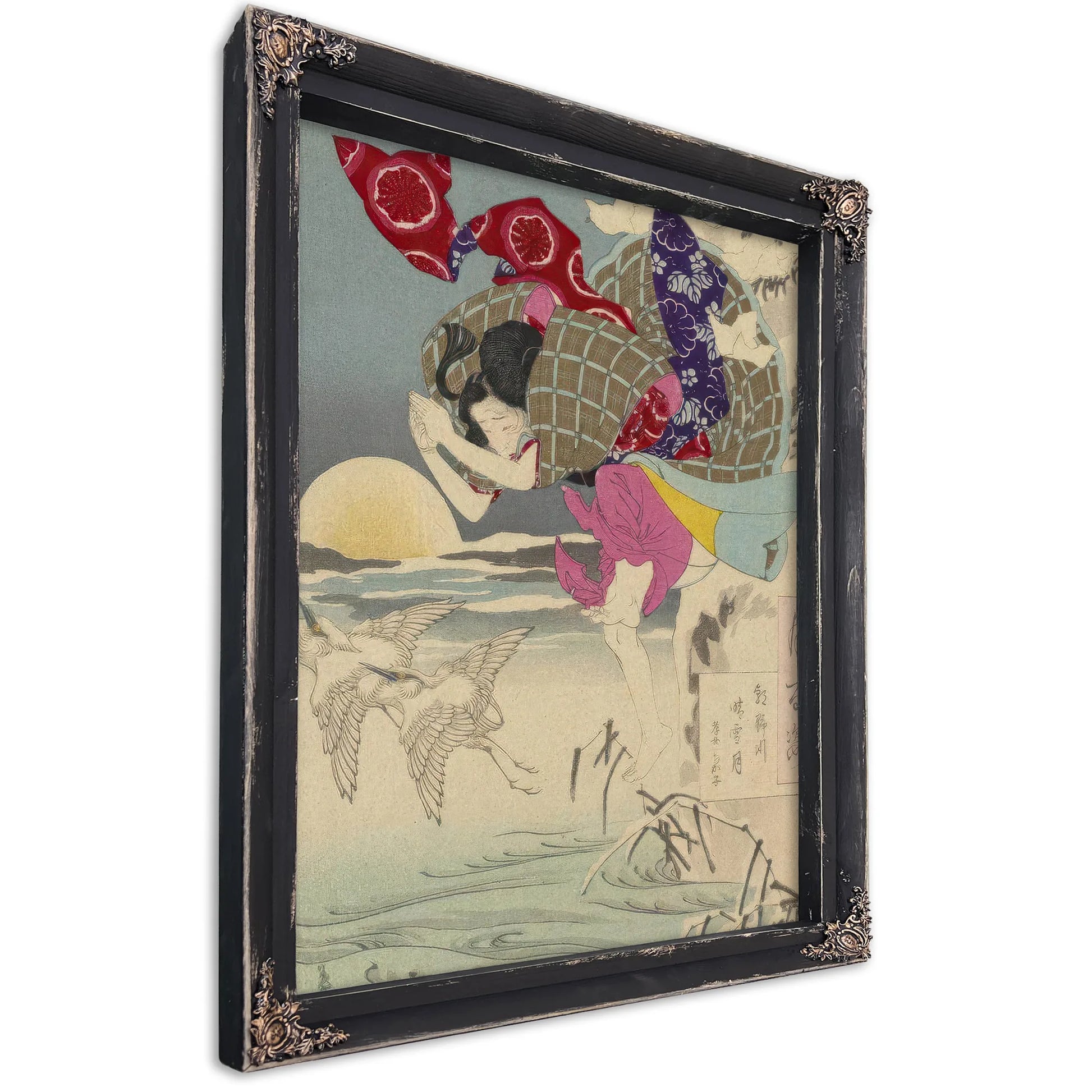 100 Aspects No 10 Moon Of Pure Snow At Asano River 1885 By Tsukioka Yoshitoshi Fine Art Print