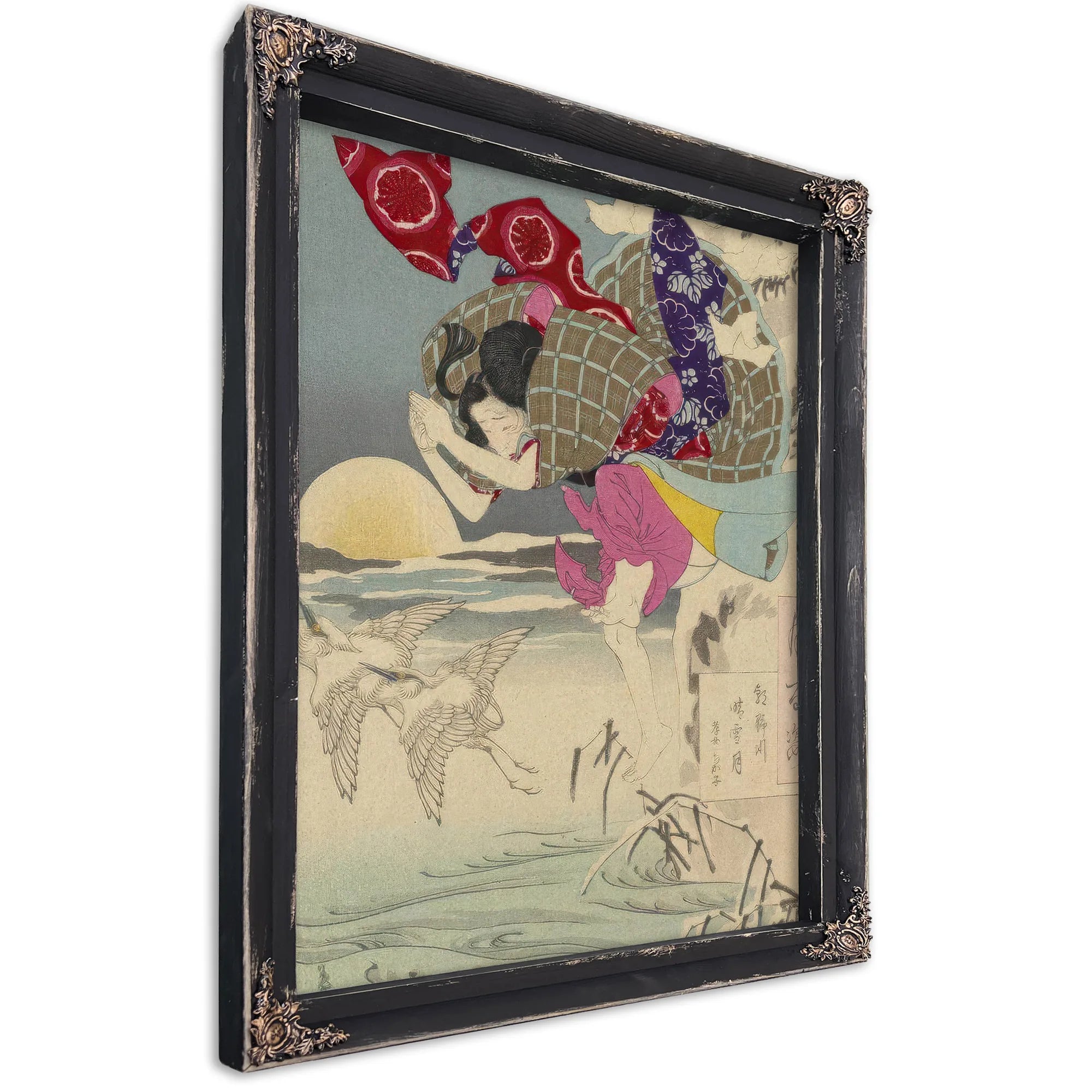 100 Aspects No 10 Moon Of Pure Snow At Asano River 1885 By Tsukioka Yoshitoshi Fine Art Print