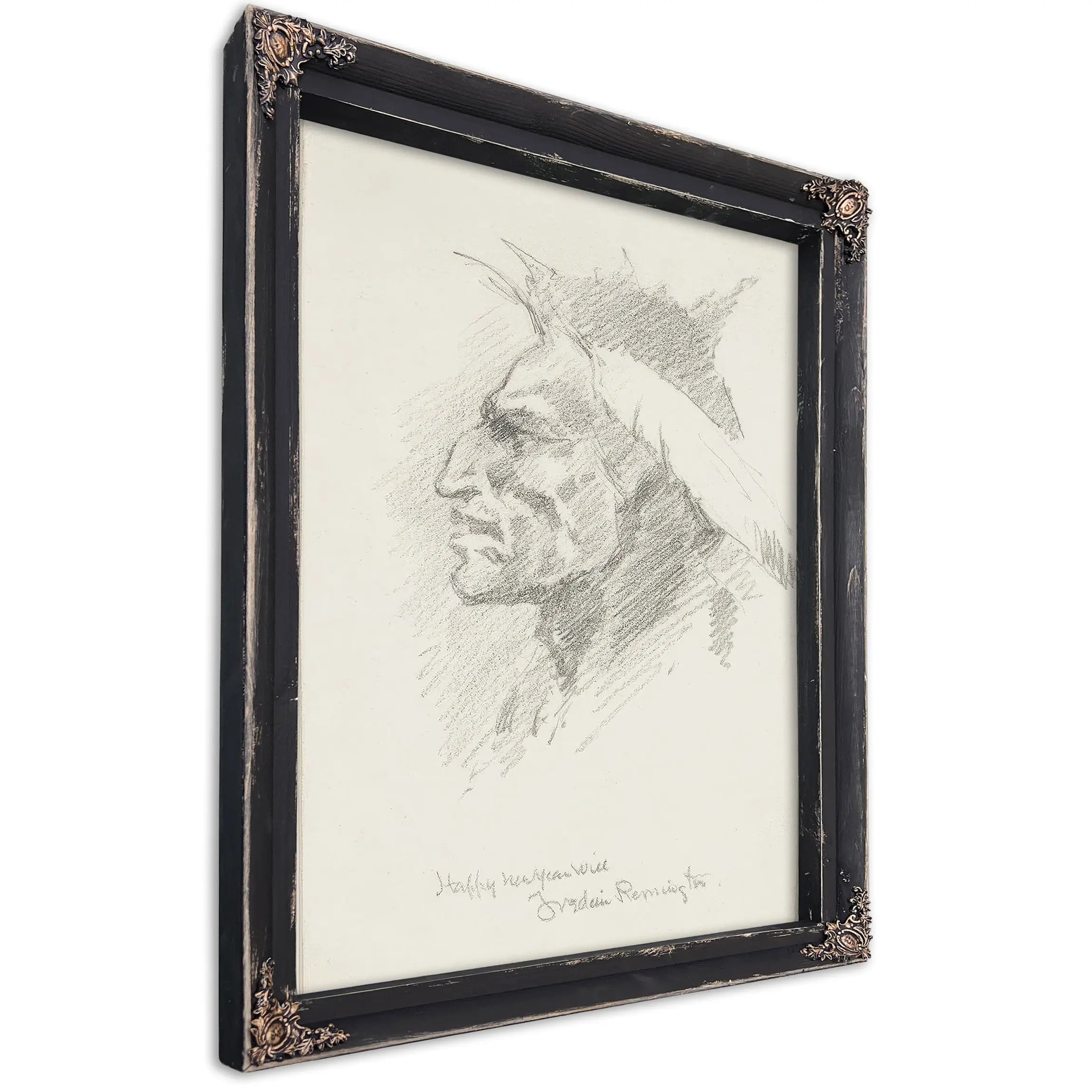 Indian Head  by Frederic Remington