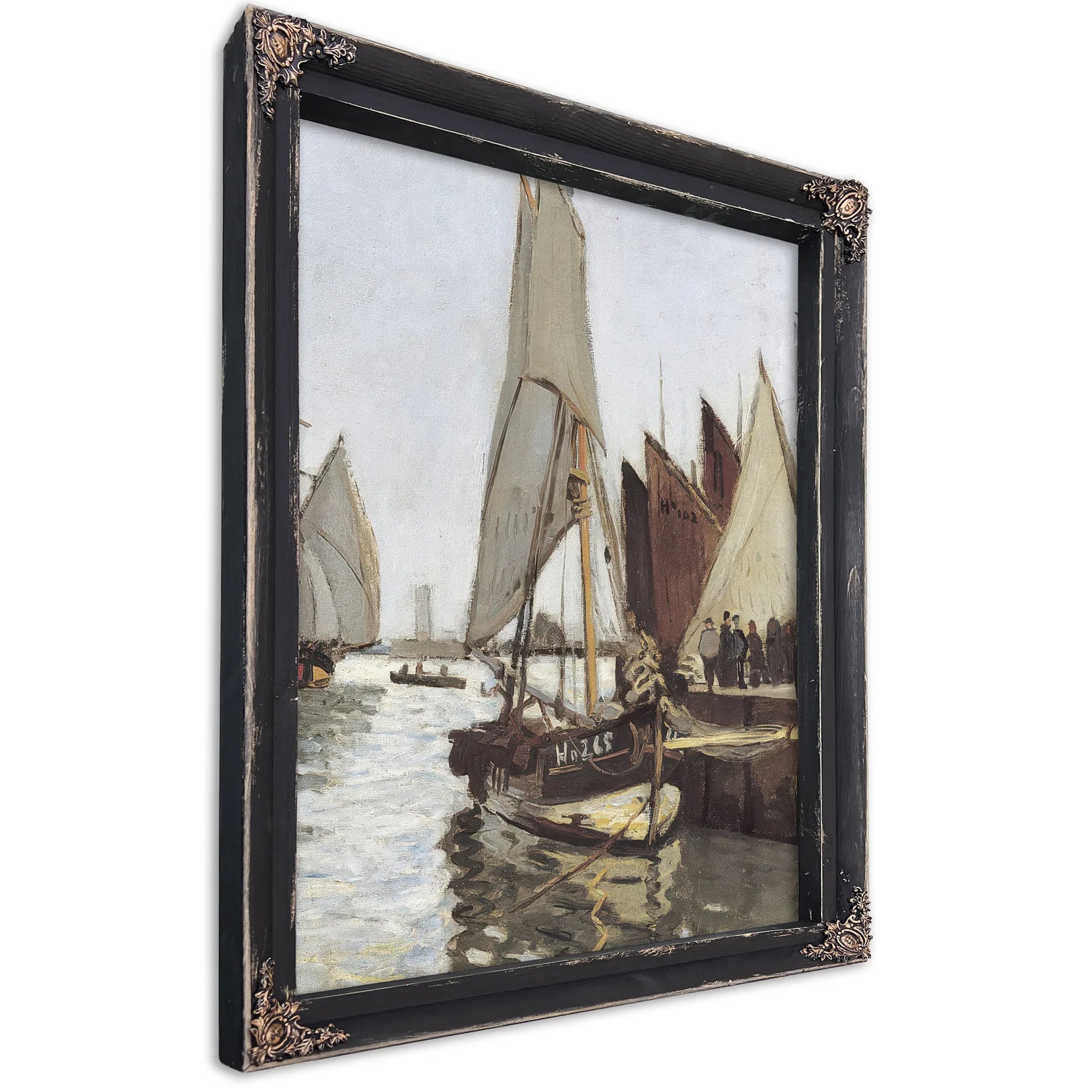 Sailboat At Honfleur By Claude Monet Fine Art Print