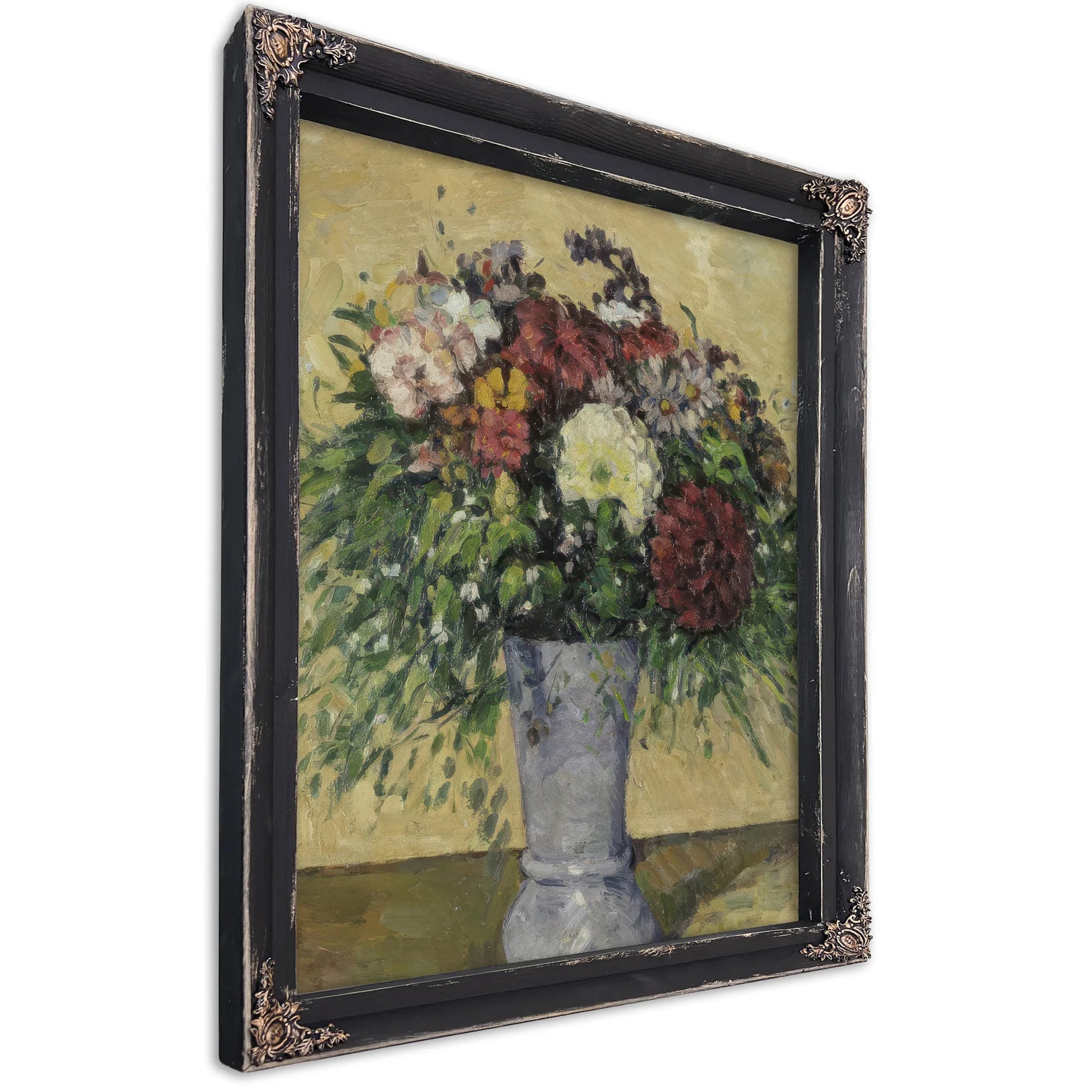 Bouquet Of Flowers In A Vase By Paul Cezanne Fine Art Print