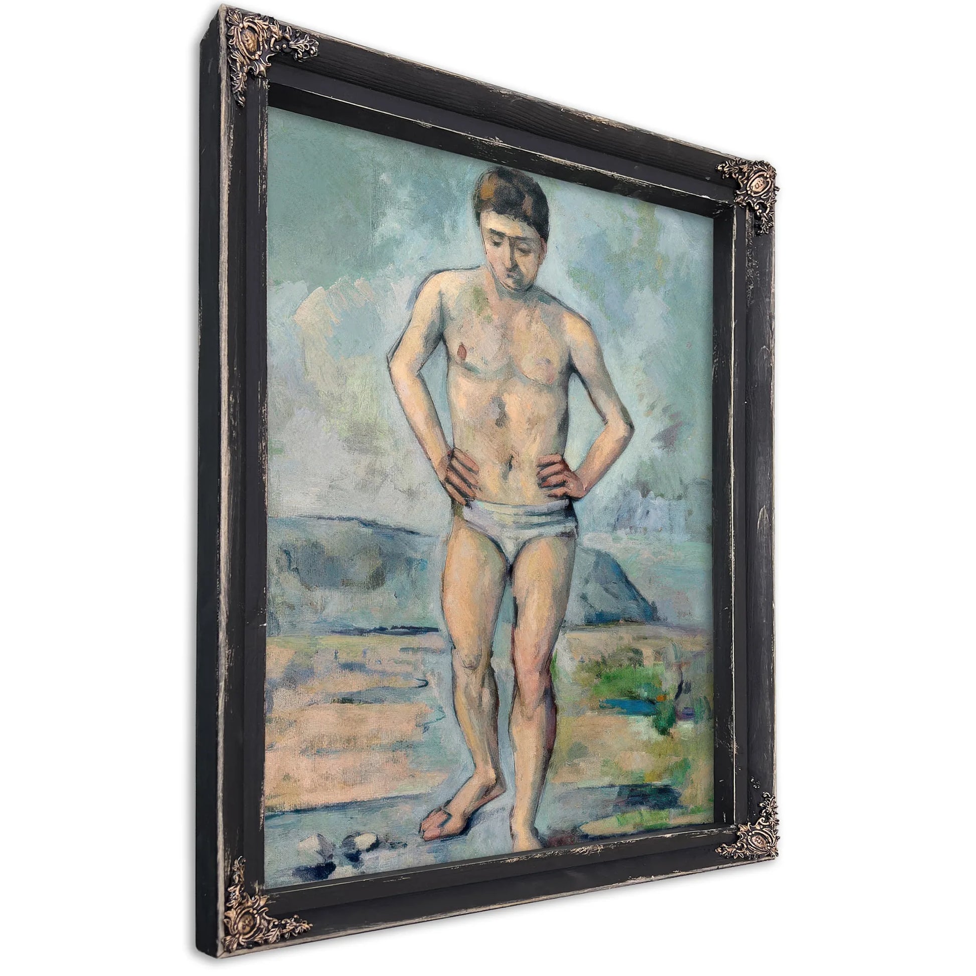 The Bather By Paul Cezanne Fine Art Print