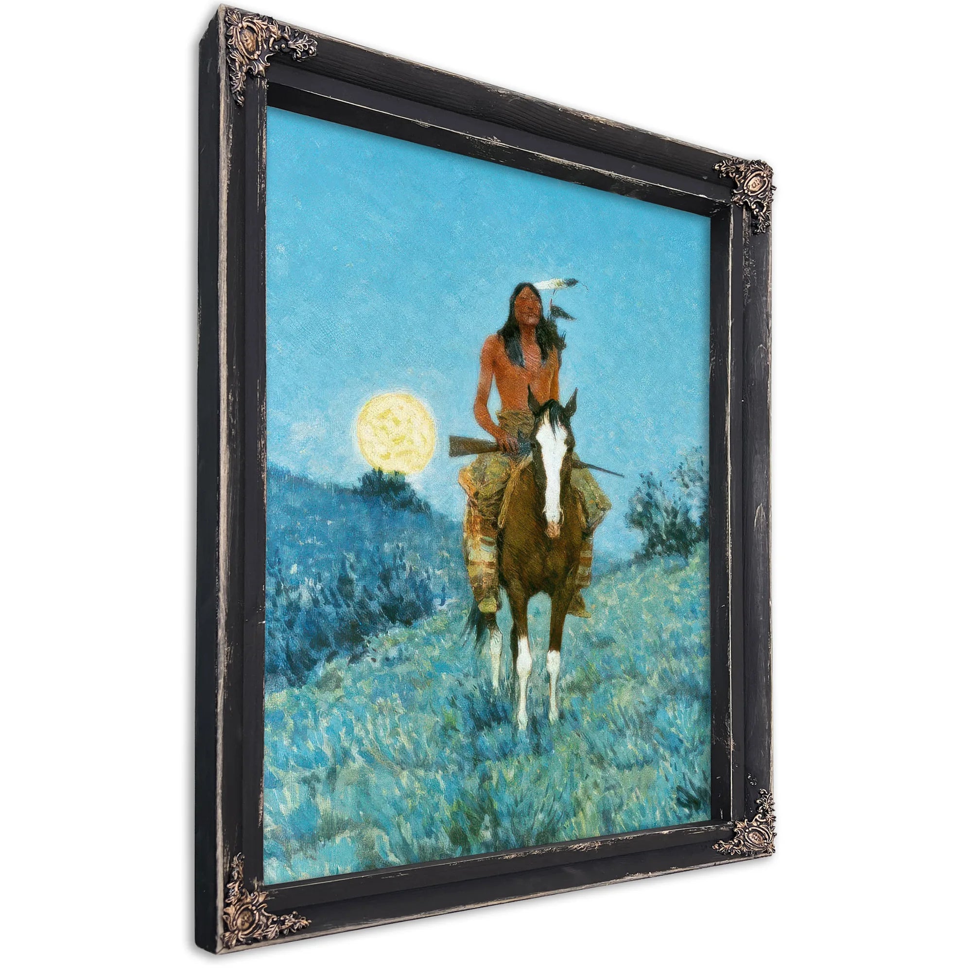 The Outlier By Frederic Remington Fine Art Print