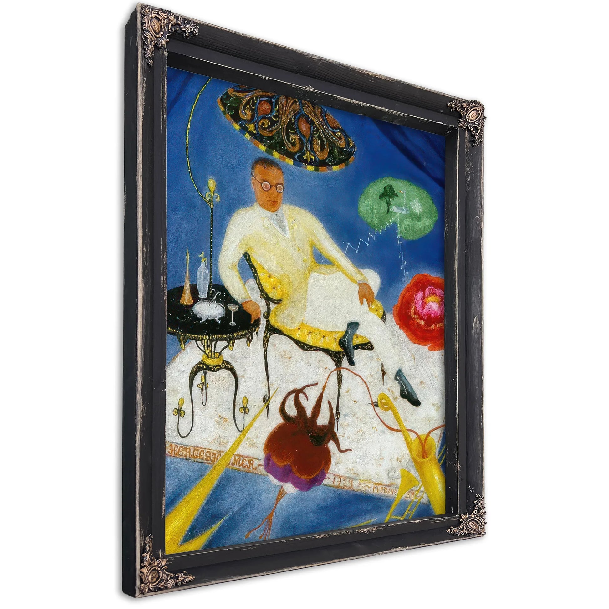 Portrait Of Joseph Hergesheimer By Florine Stettheimer Fine Art Print