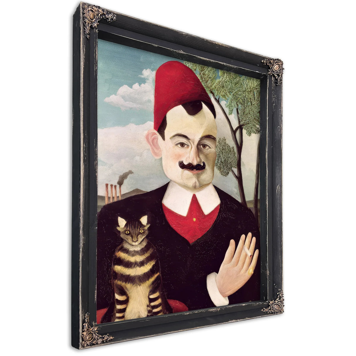 Portrait Of Pierre Loti (1850 1923) By Henri Julien Felix Rousseau Fine Art Print