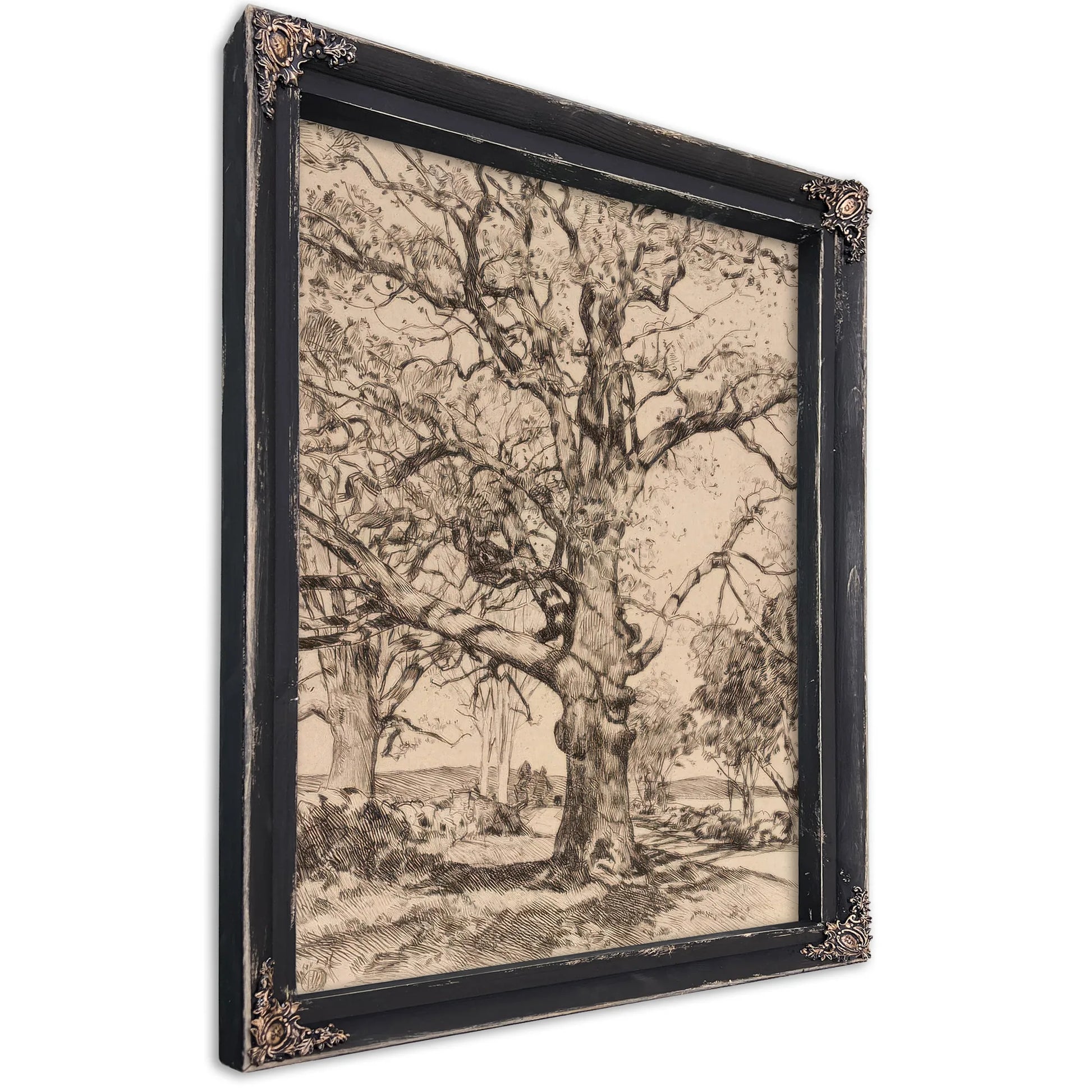 Wayside Inn Oaks In Spring By Childe Hassam Fine Art Print