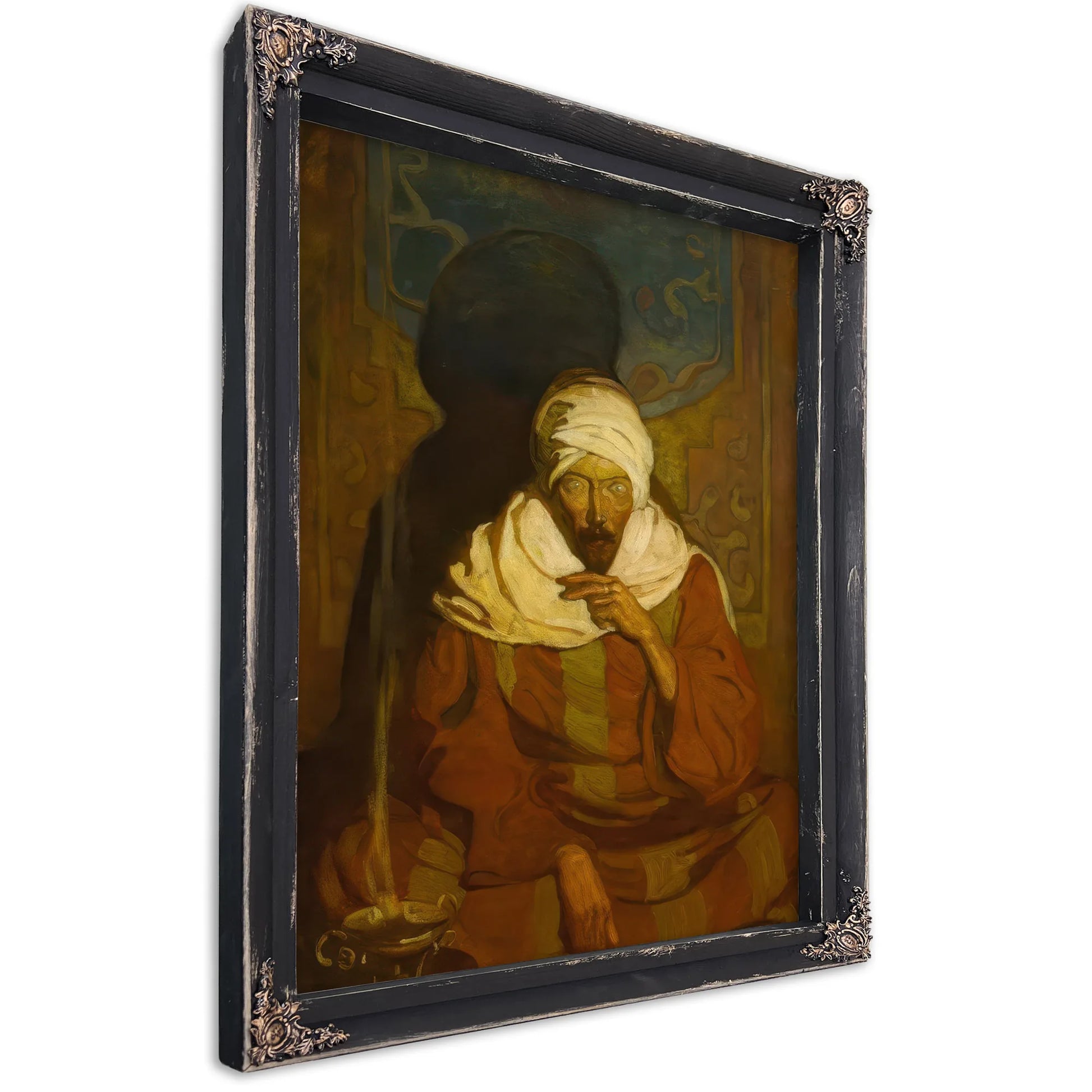 A Hindu Mystic (Seated Arab) By NC Wyeth Fine Art Print