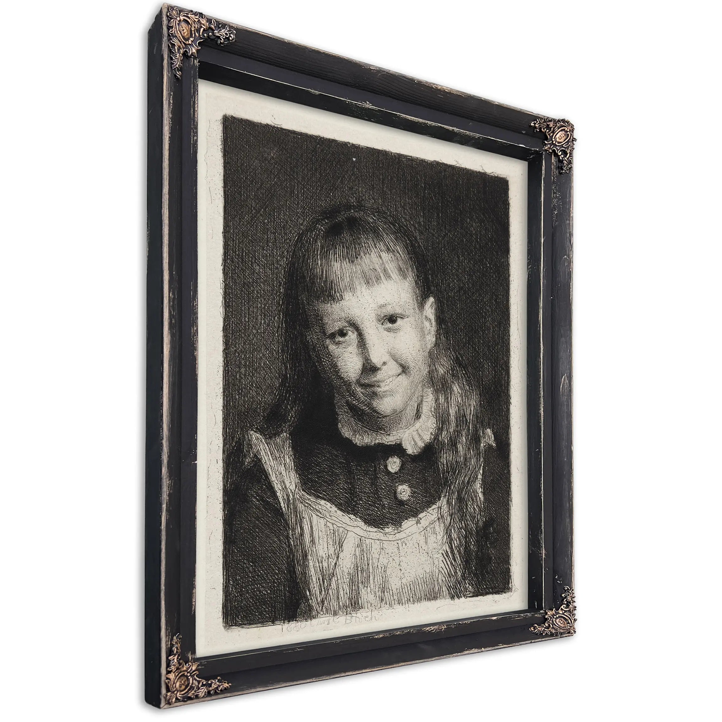 The Laughing Girl Portrait Of Ida Alma Bloch by Carl Bloch
