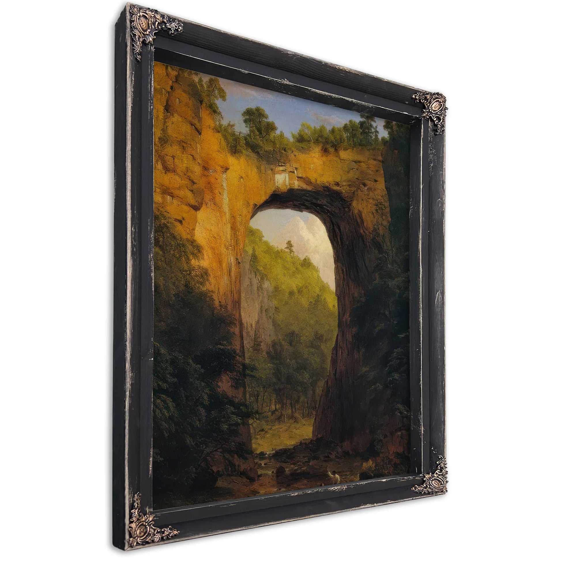 The Natural Bridge Virginia By Frederic Edwin Church Fine Art Print