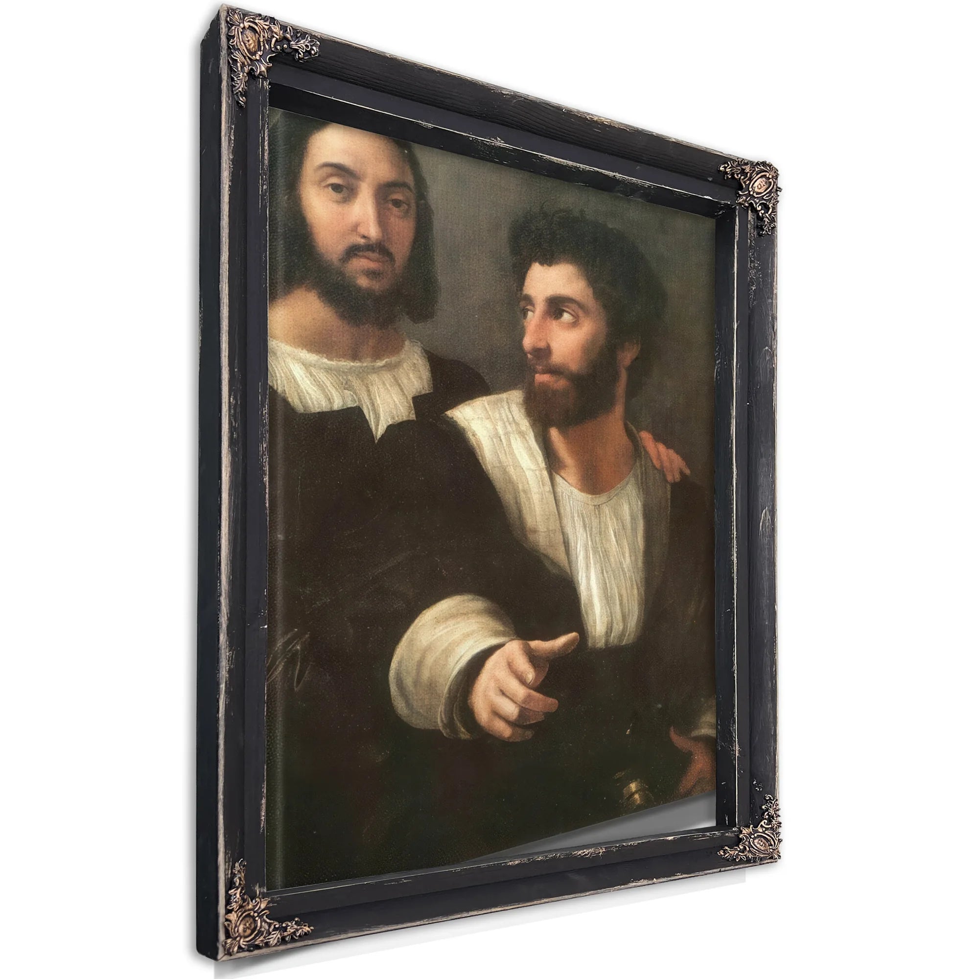 Double Portrait By Raphael Fine Art Print