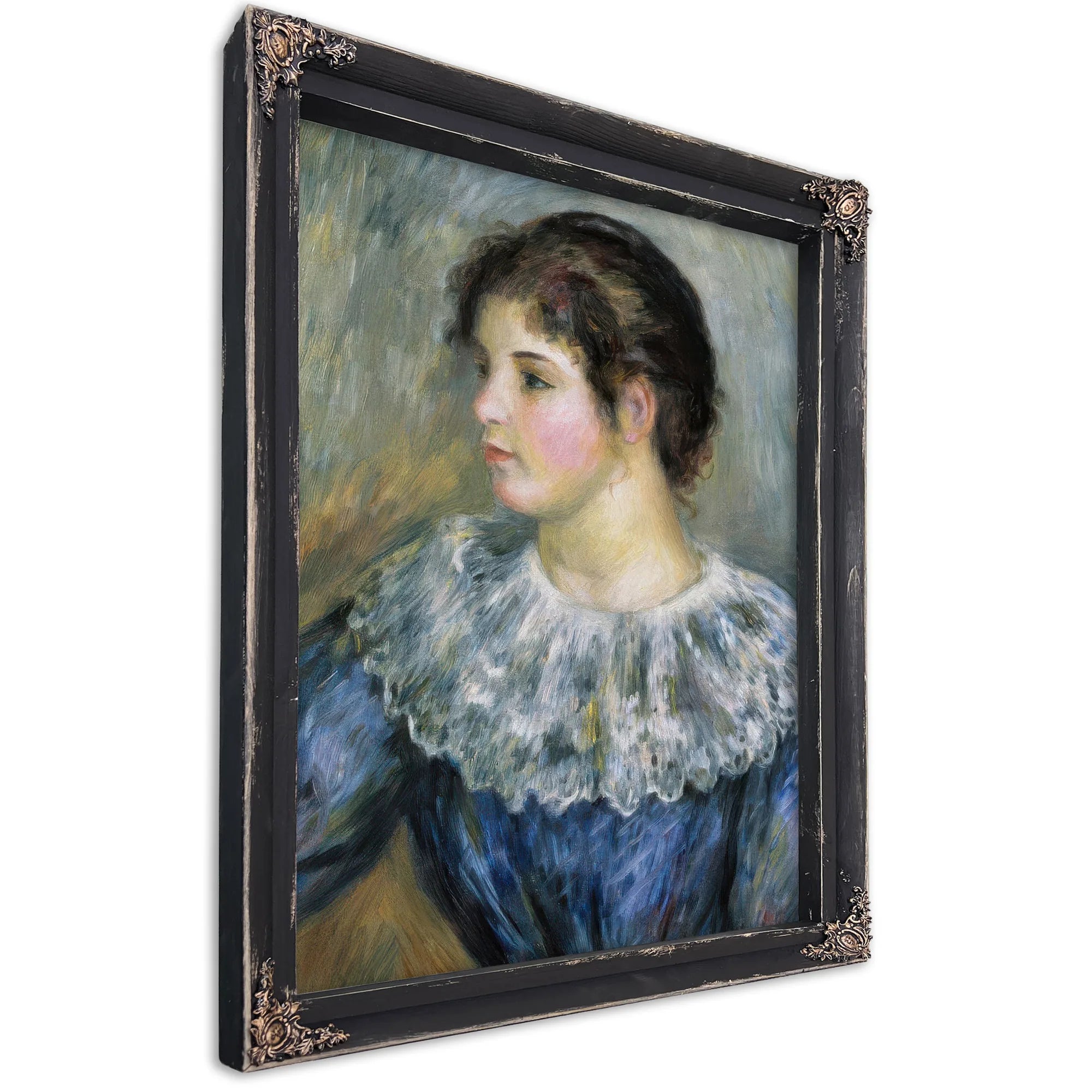 Bust Portrait Of A Young Woman By Pierre August Renoir Fine Art Print