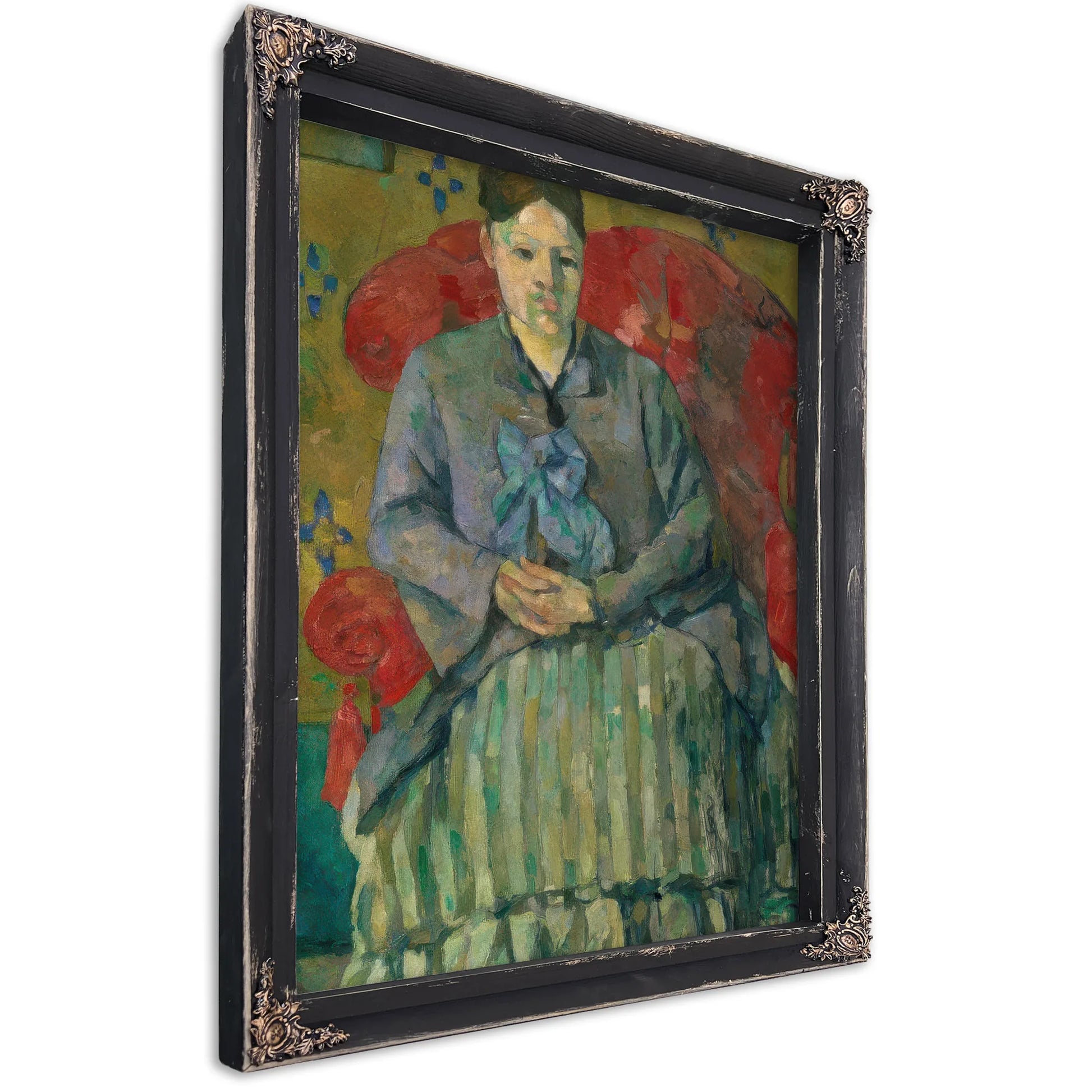 Madame Cezanne In A Red Armchair By Paul Cezanne Fine Art Print