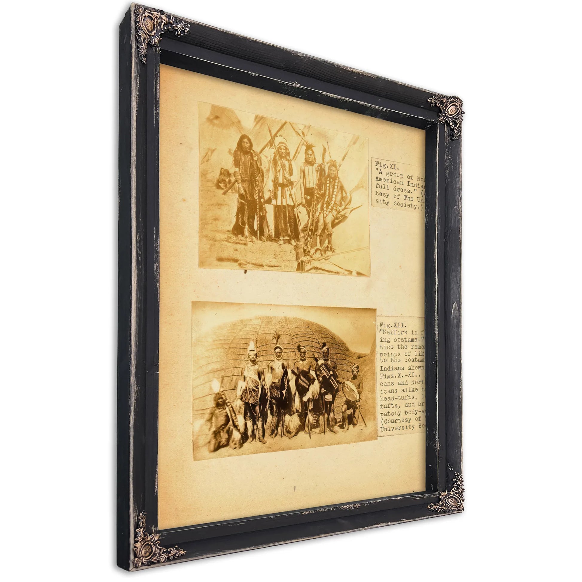 Fig. Xi A Group Of North American Indians In Full Dress, Study Folder For Book Concealing Coloration In The Animal Kingdom By Abbott Handerson Thayer Fine Art Print