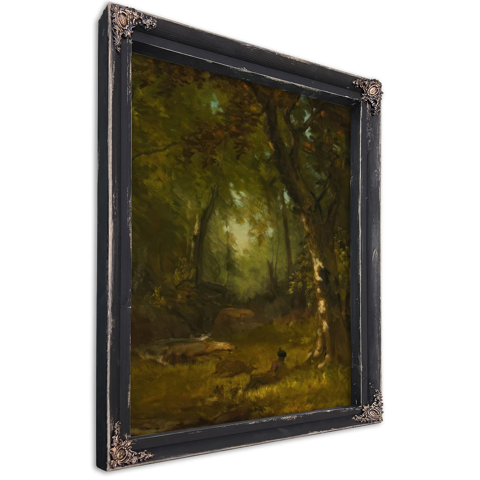 Landscape With Huntsman By George Inness Fine Art Print