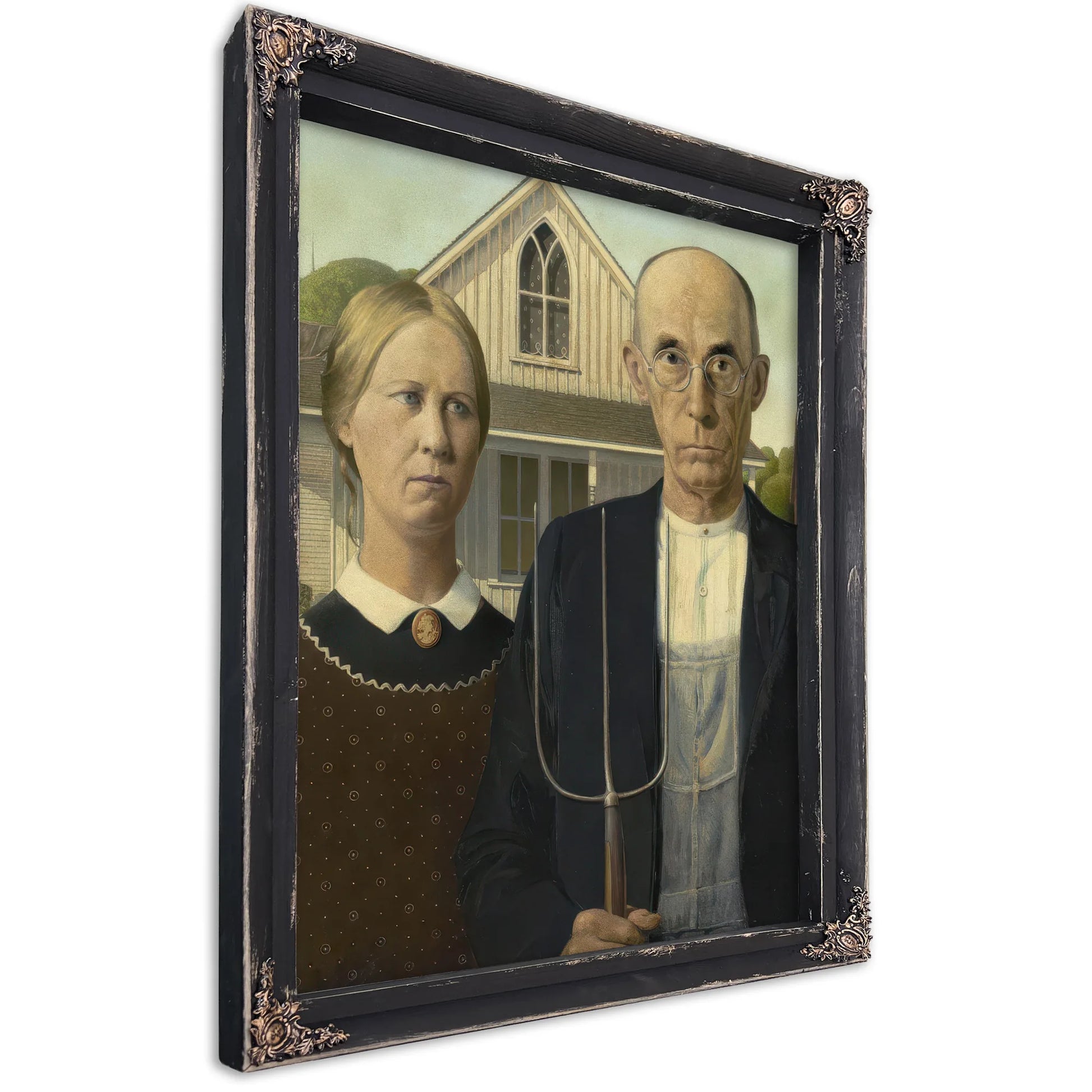 American Gothic By Grant Wood Fine Art Print