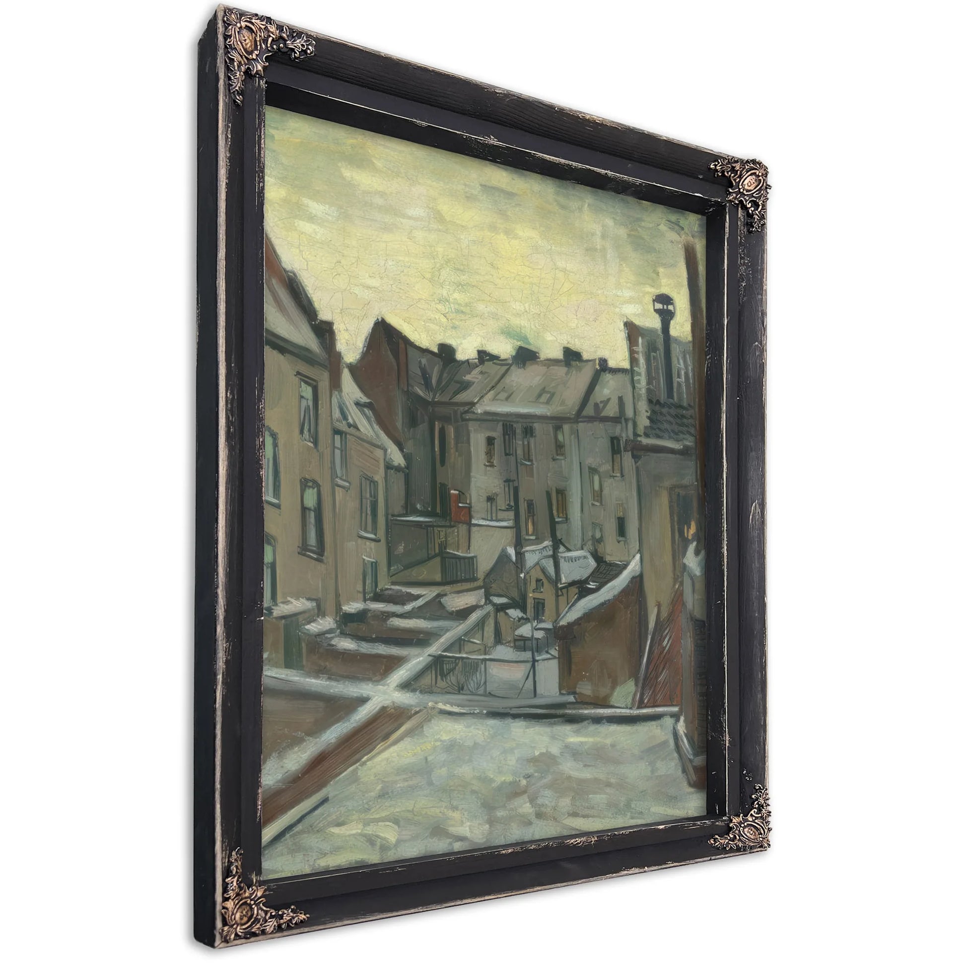 Houses Seen From The Back By Vincent Van Gogh Fine Art Print