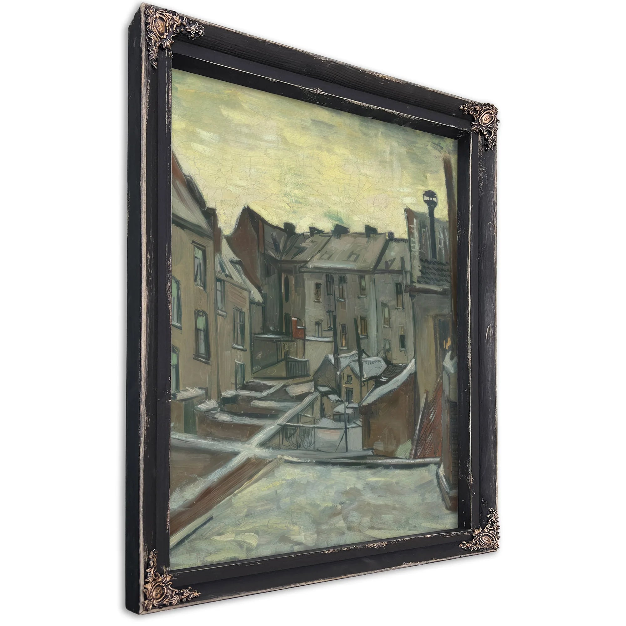 Houses Seen From The Back By Vincent Van Gogh Fine Art Print