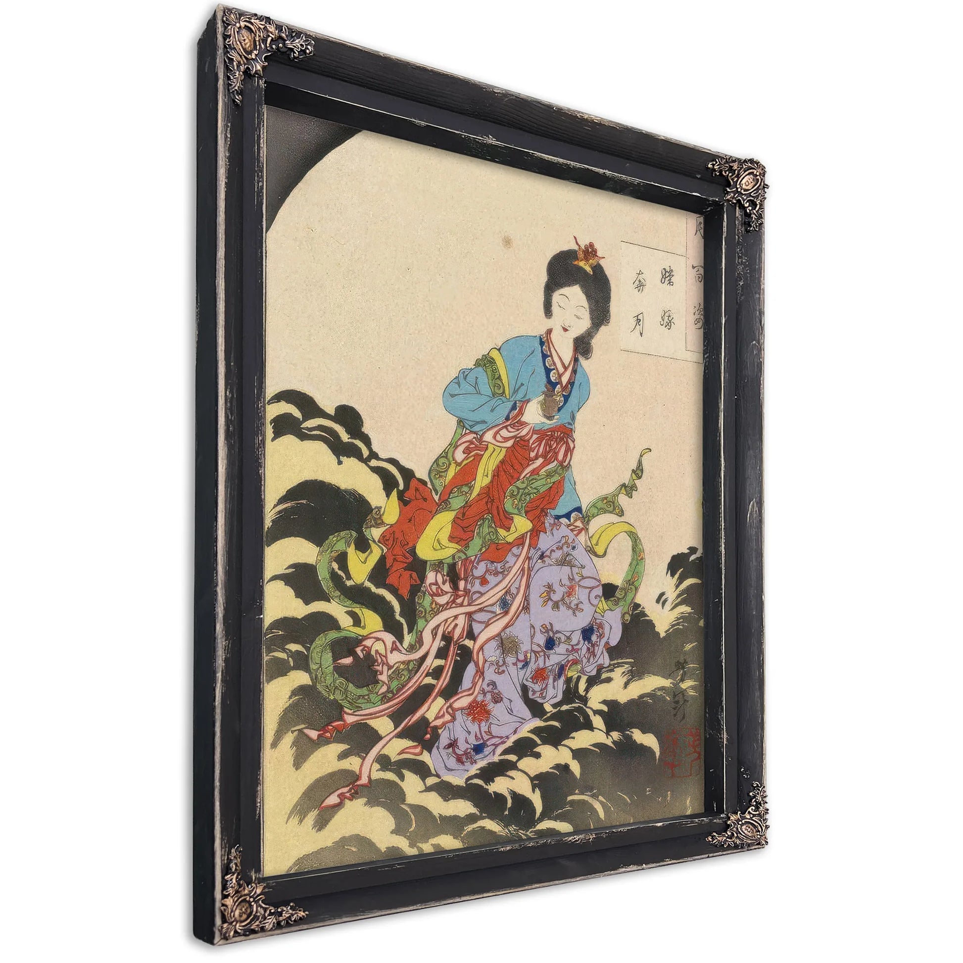 Chang 1039 E Flees To The Moon 1885 By Tsukioka Yoshitoshi Fine Art Print