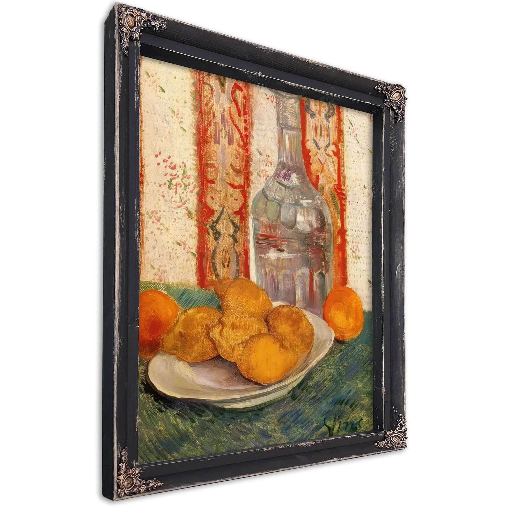 Still Life With Carafe And Lemons By Vincent Van Gogh Fine Art Print