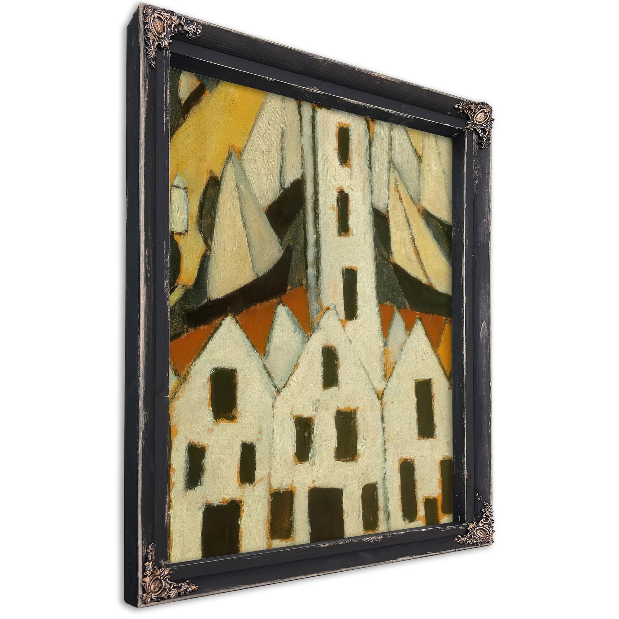 Movement No 5 Provincetown Houses By Marsden Hartley Fine Art Print