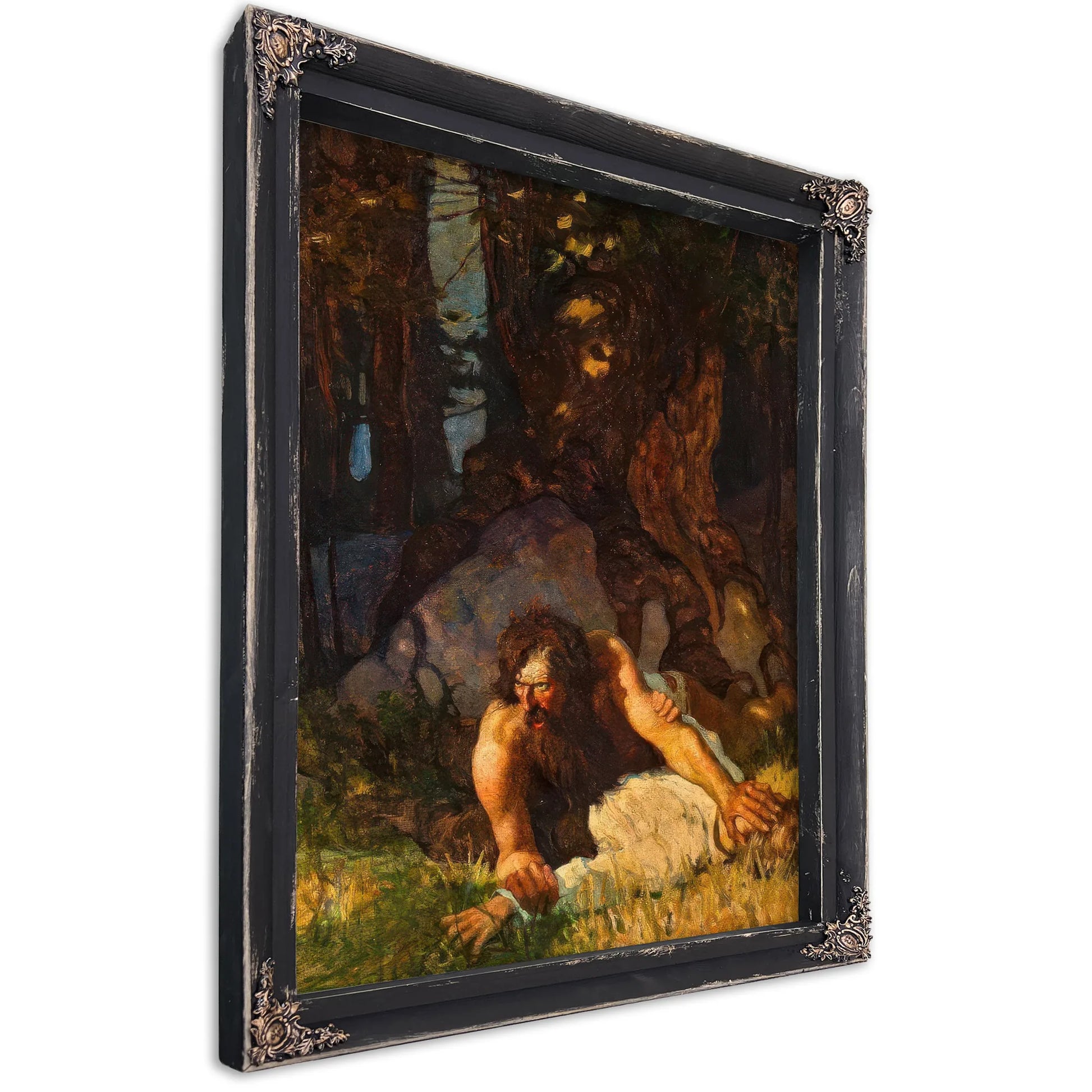 The Wild Man Of Tabor Island By NC Wyeth Fine Art Print