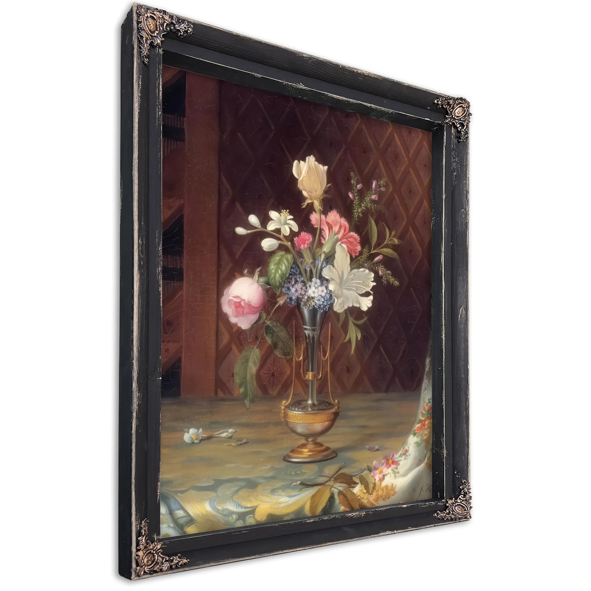 Vase Of Mixed Flowers By Martin Johnson Heade Fine Art Print