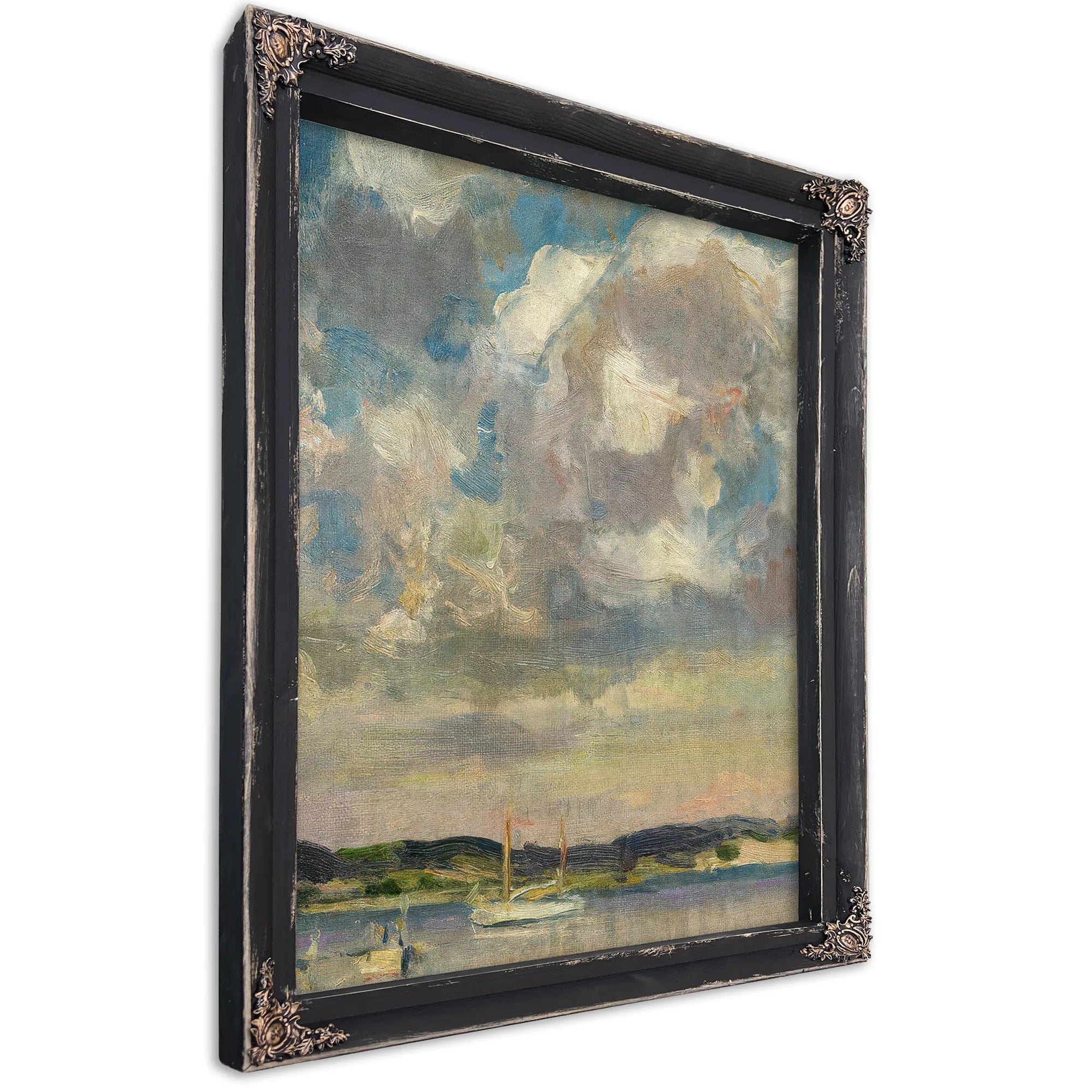 Clouds Peconic Bay By Irving Ramsey Wiles Fine Art Print