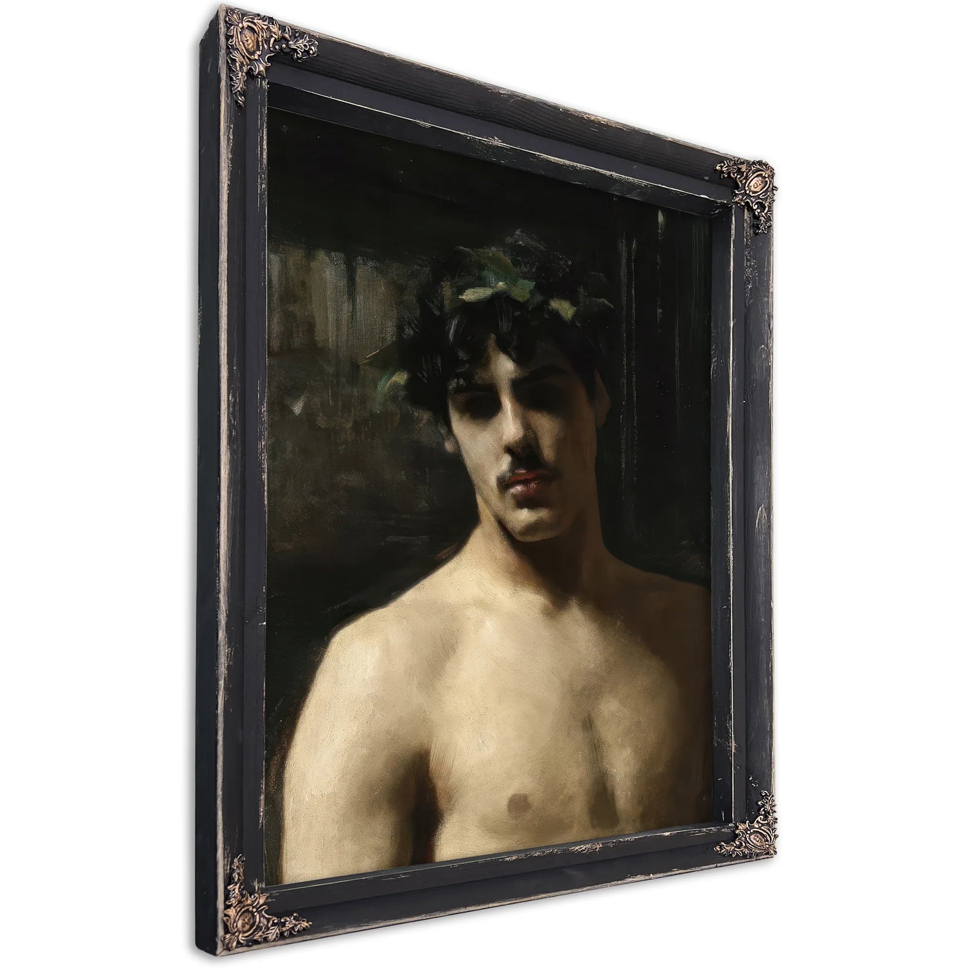 Man Wearing Laurels By John Singer Sargent Fine Art Print