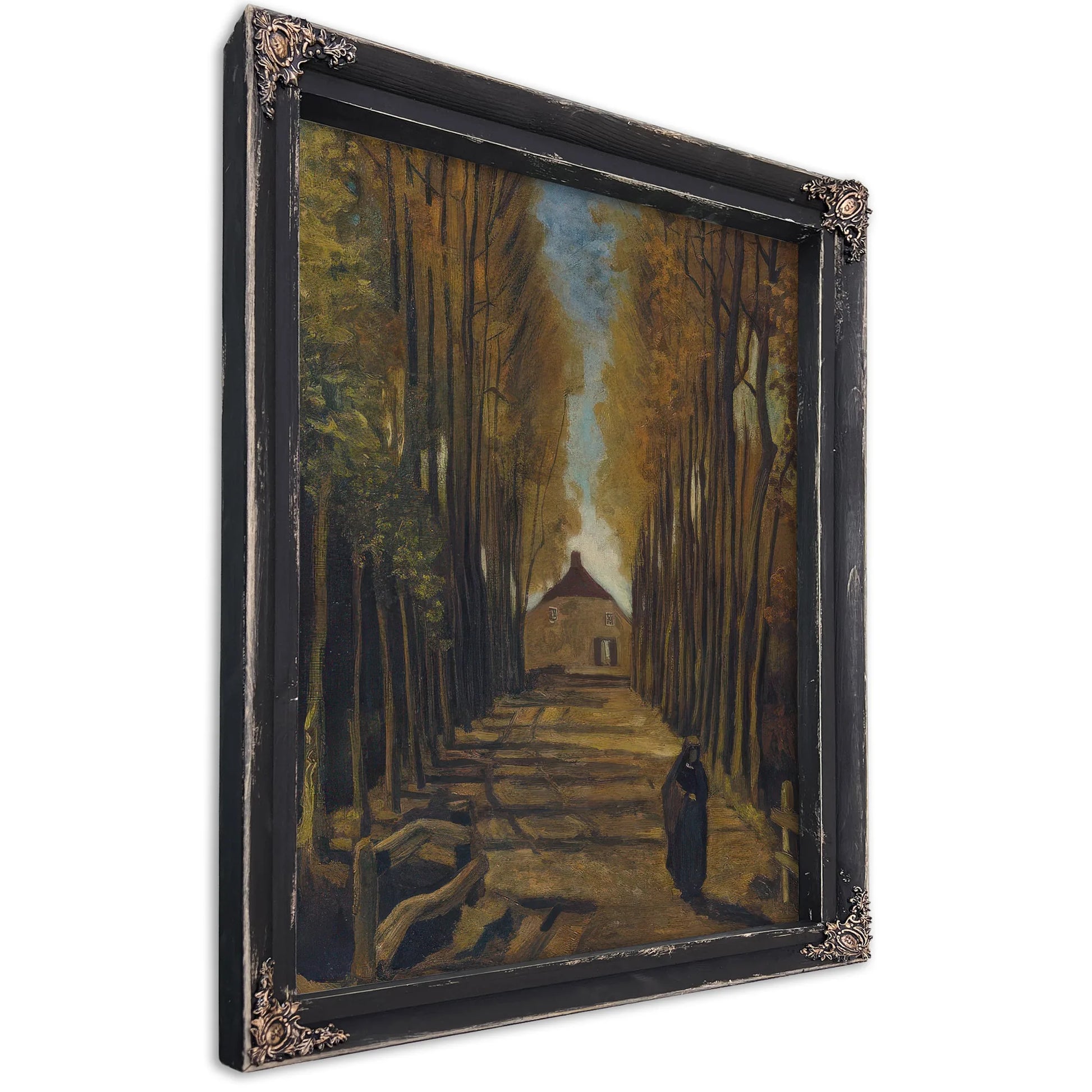 Avenue Of Poplars In Autumn By Vincent Van Gogh Fine Art Print