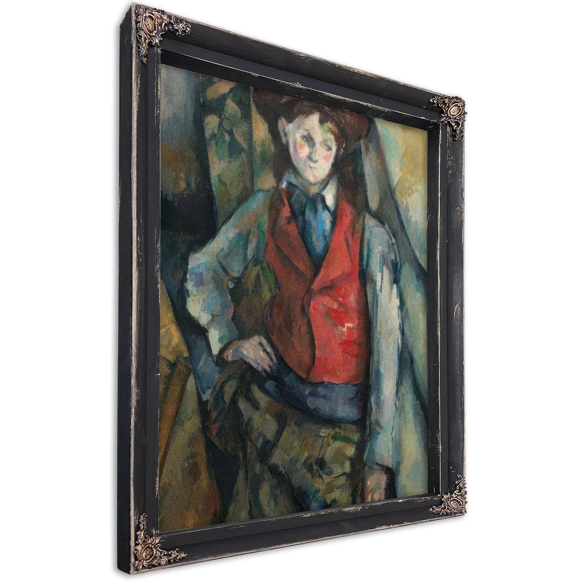 Boy In A Red Waistcoat 1890 By Paul Cezanne Fine Art Print