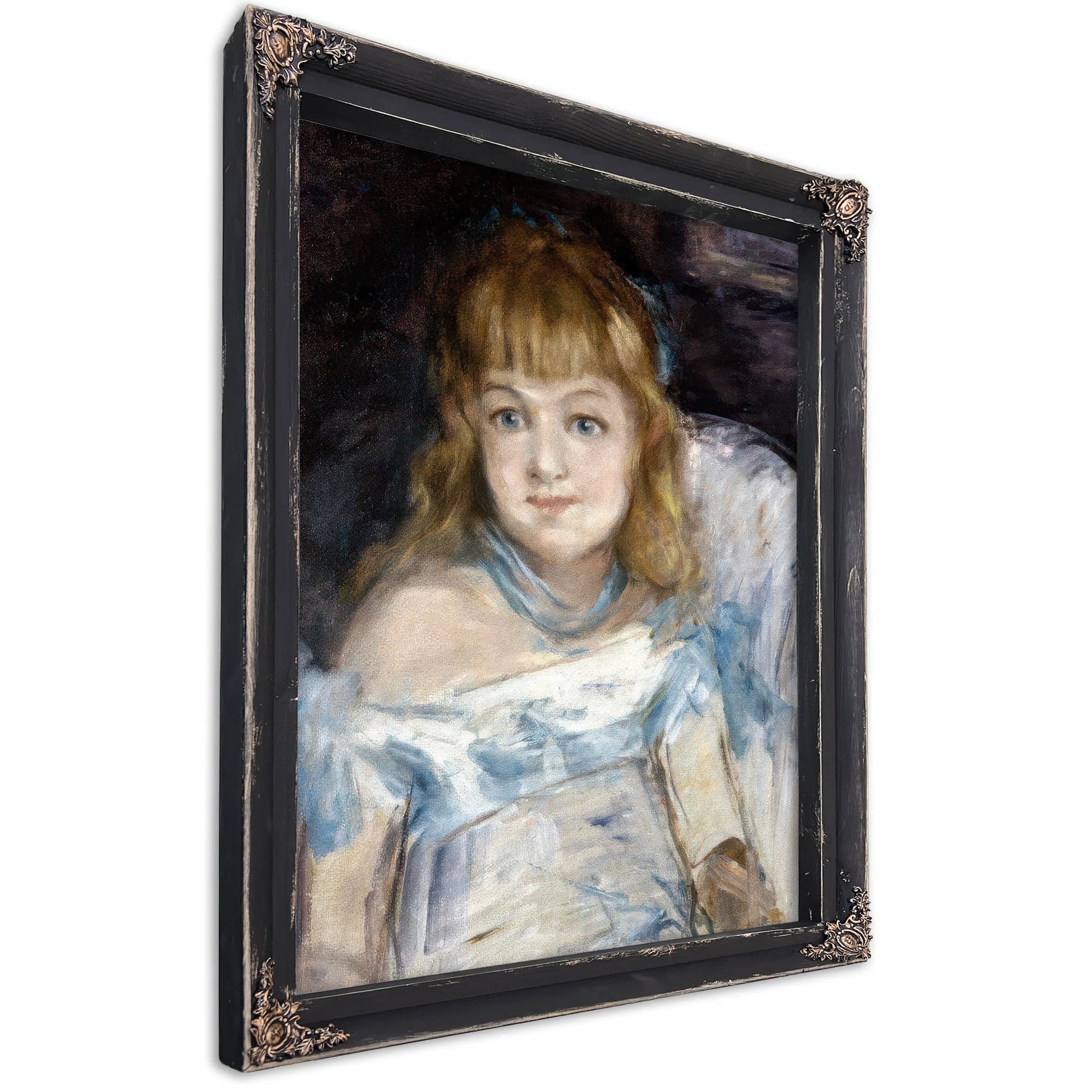 Little Girl In An Armchair By Edouard Manet Fine Art Print