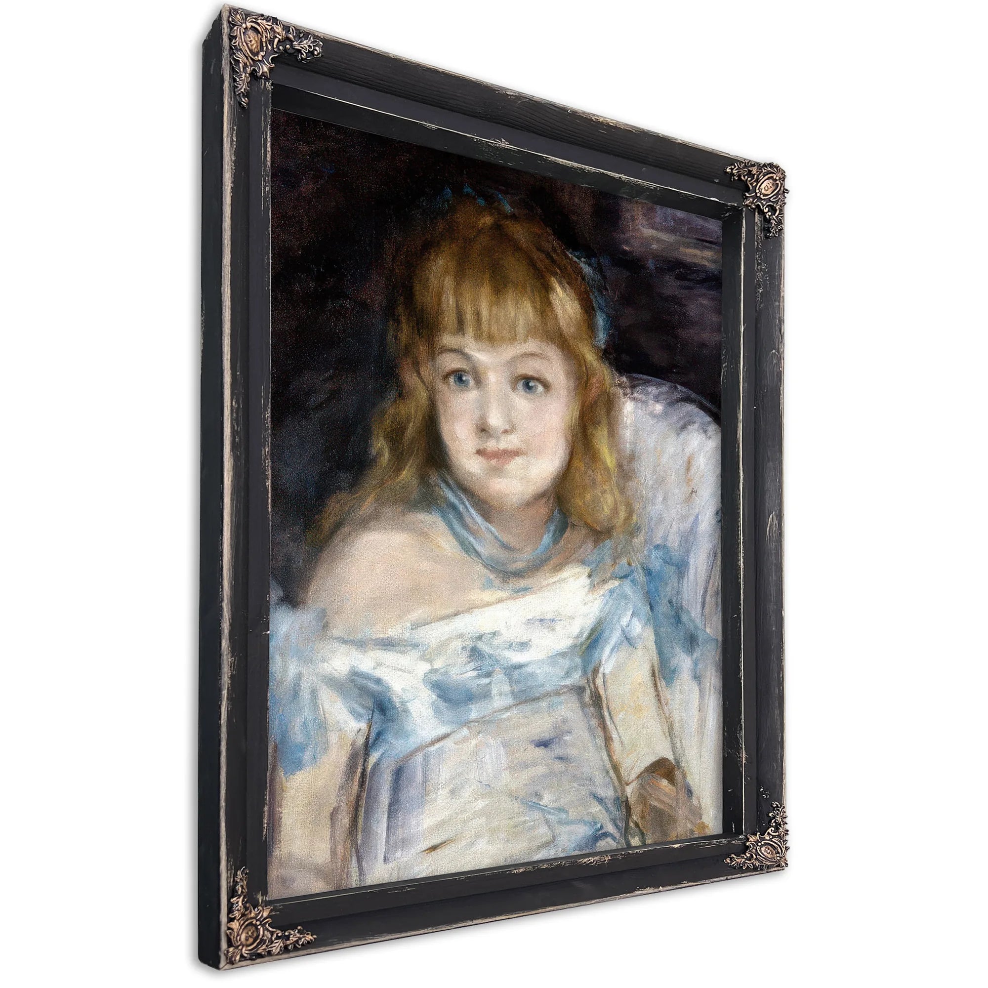 Little Girl In An Armchair By Edouard Manet Fine Art Print