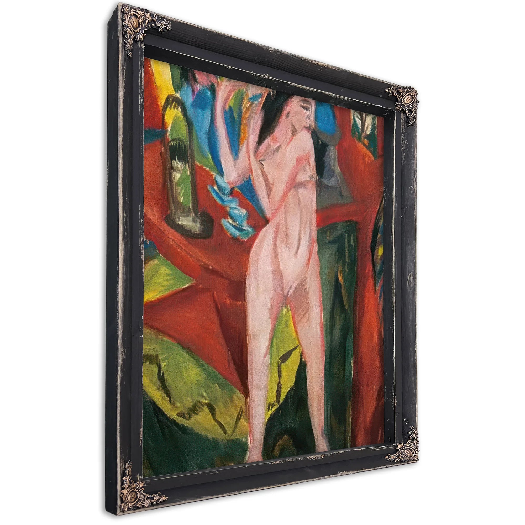 Nude Combing Herself By Ernst Ludwig Kirchner Fine Art Print