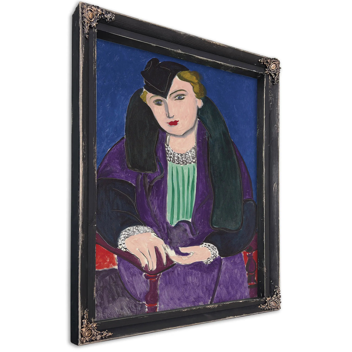 Woman In A Purple Coat (Femme Au Manteau Violet) by Henri Matisse