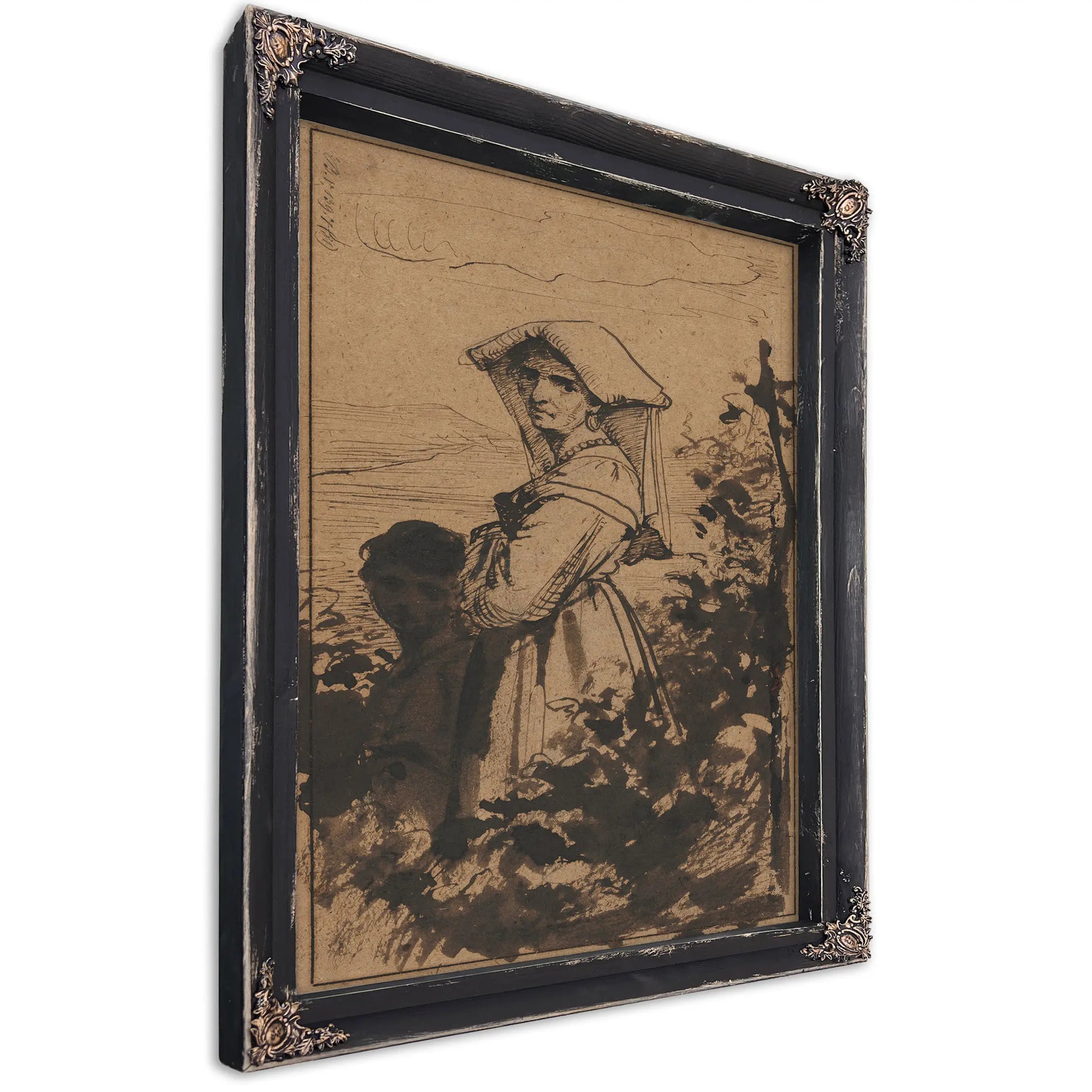 Standing Woman And Child by Carl Bloch