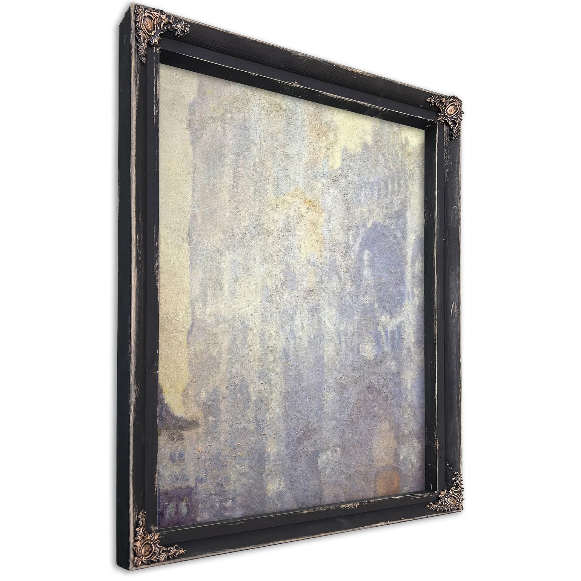 Rouen Cathedral Morning Sun Harmony In Blue By Claude Monet Fine Art Print