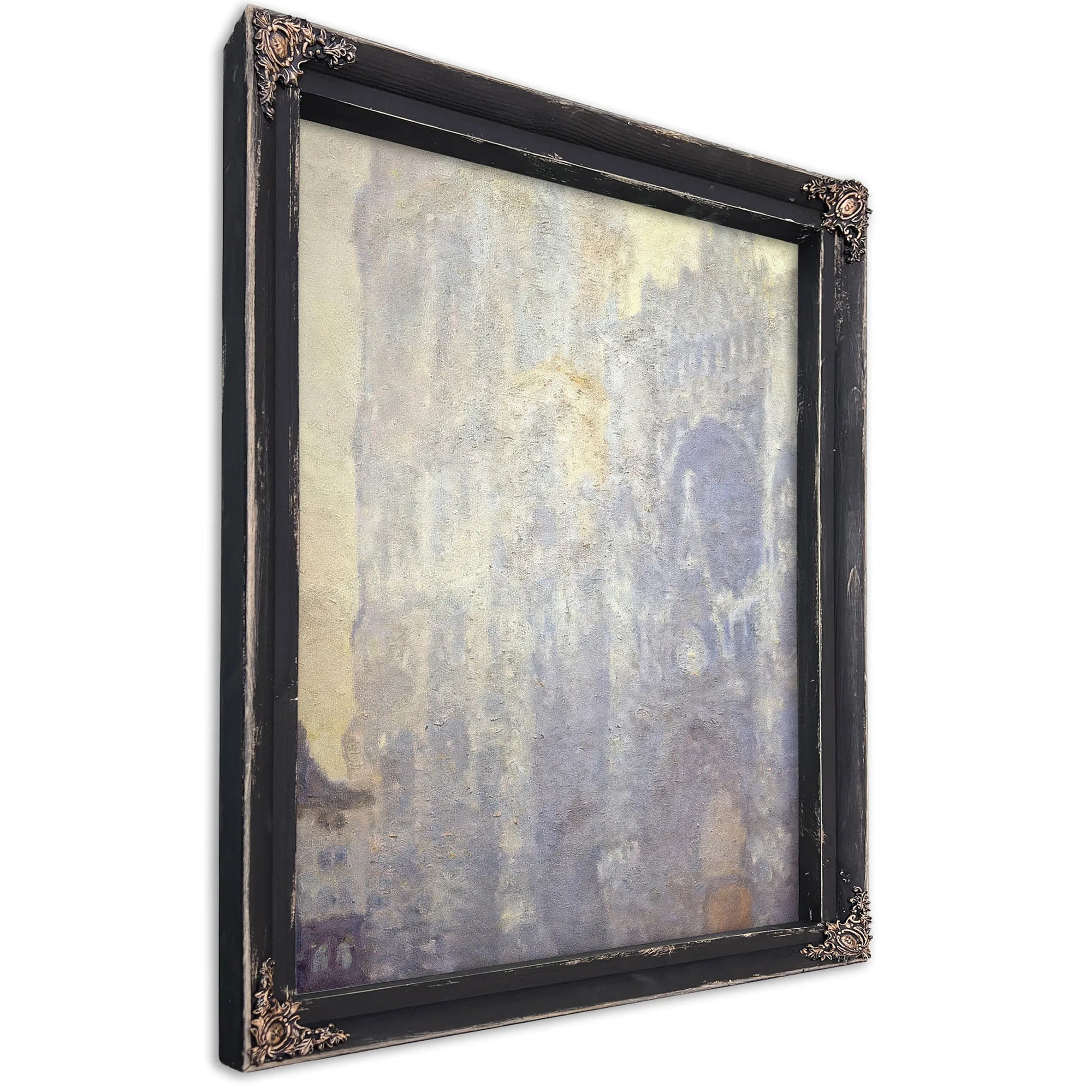 Rouen Cathedral Morning Sun Harmony In Blue By Claude Monet Fine Art Print