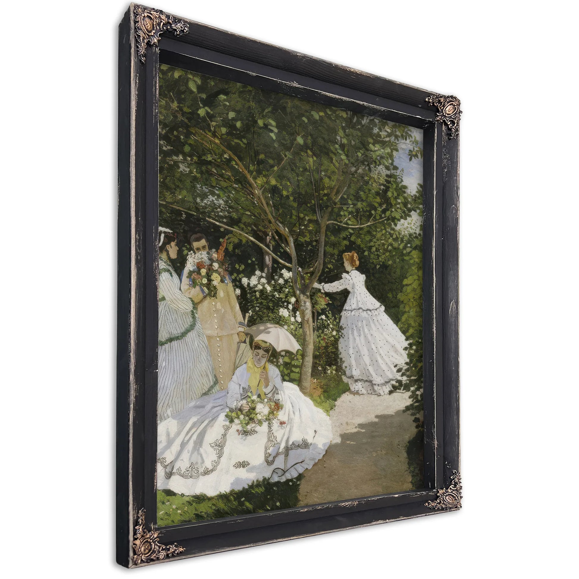Femmes Au Jardin, A Ville D'avray 1 By Claude Monet Fine Art Print