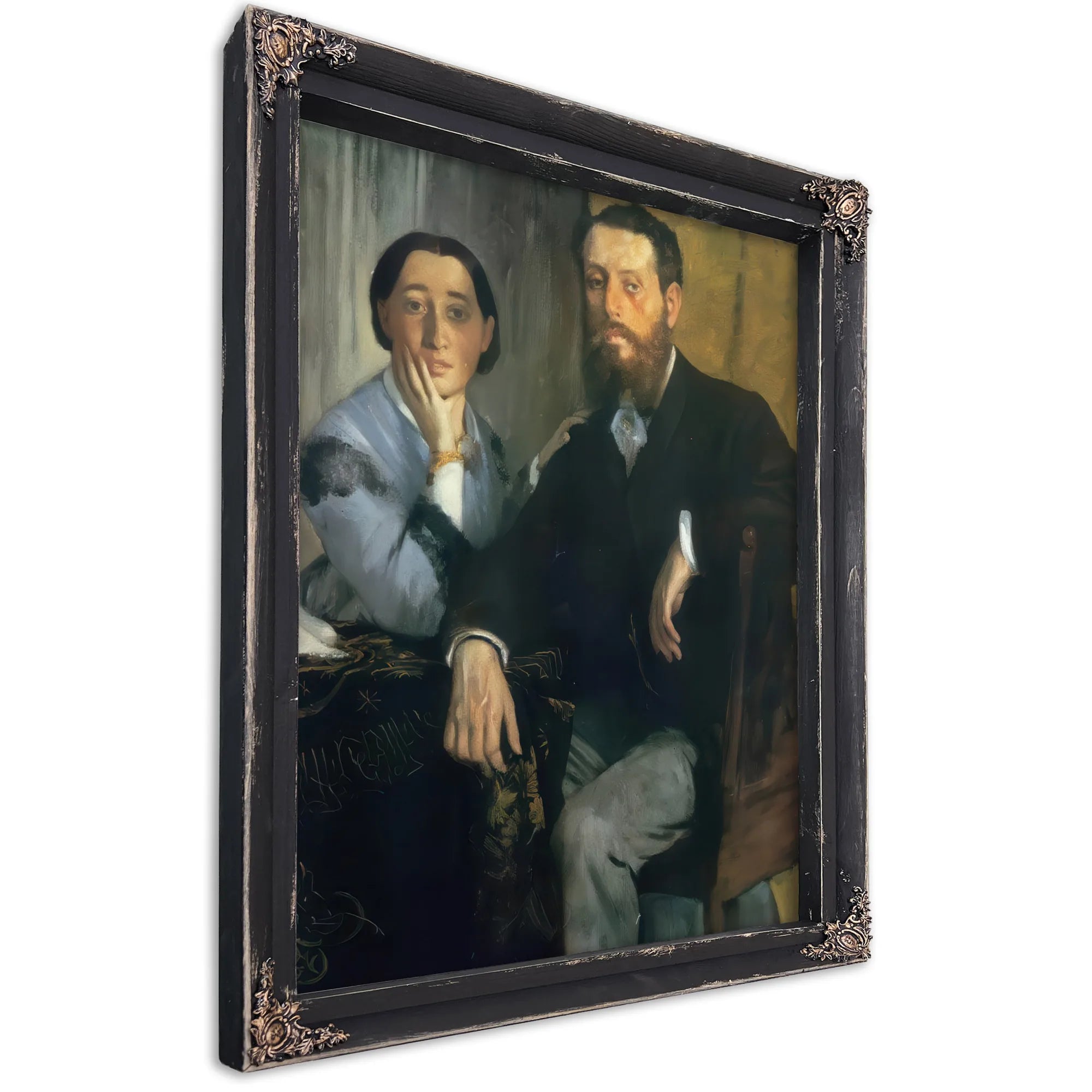 M. And Mme. Edmond Morbilli By Edgar Degas Fine Art Print