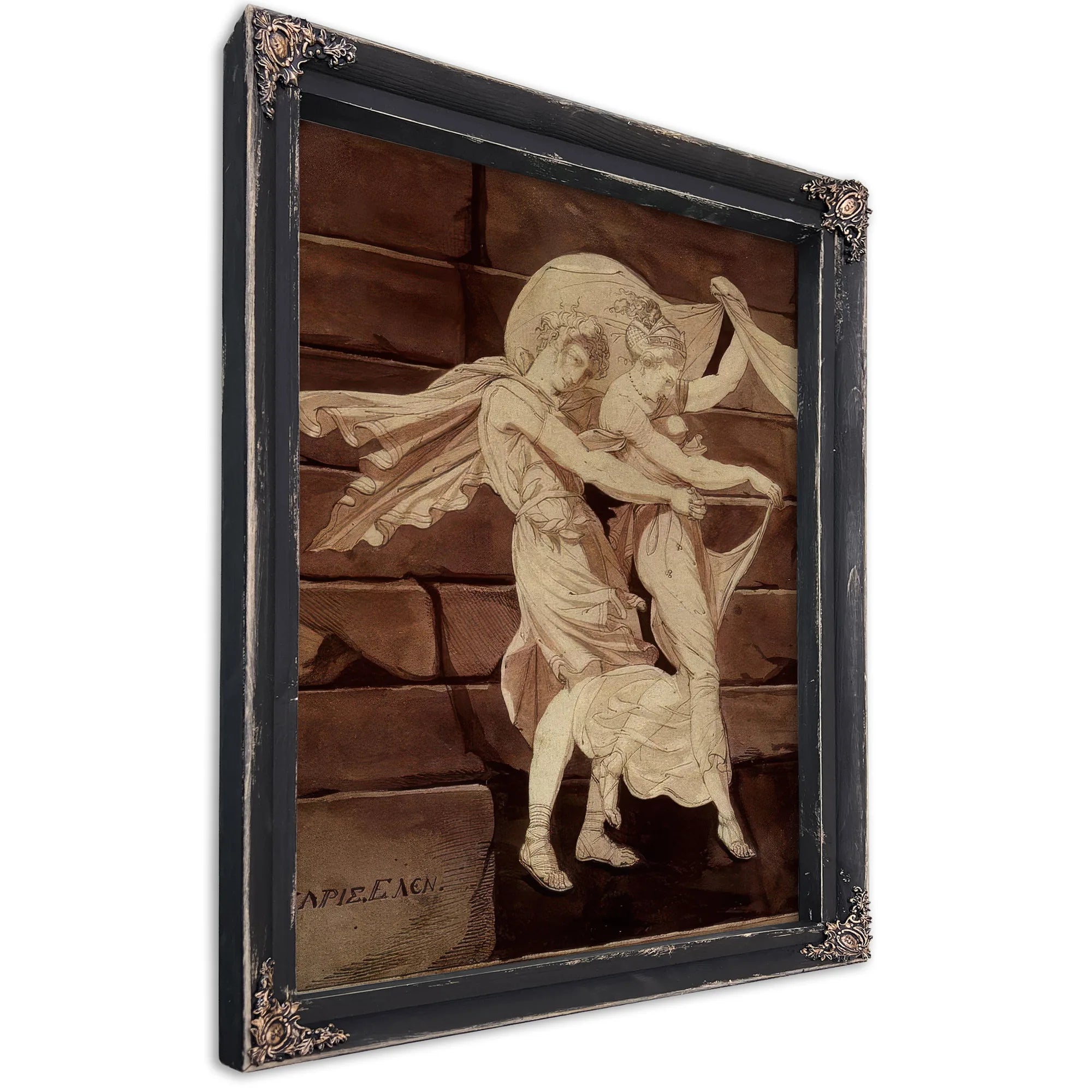 Aphrodite Leads Paris To A Duel With Menelaus By Henry Fuseli Fine Art Print