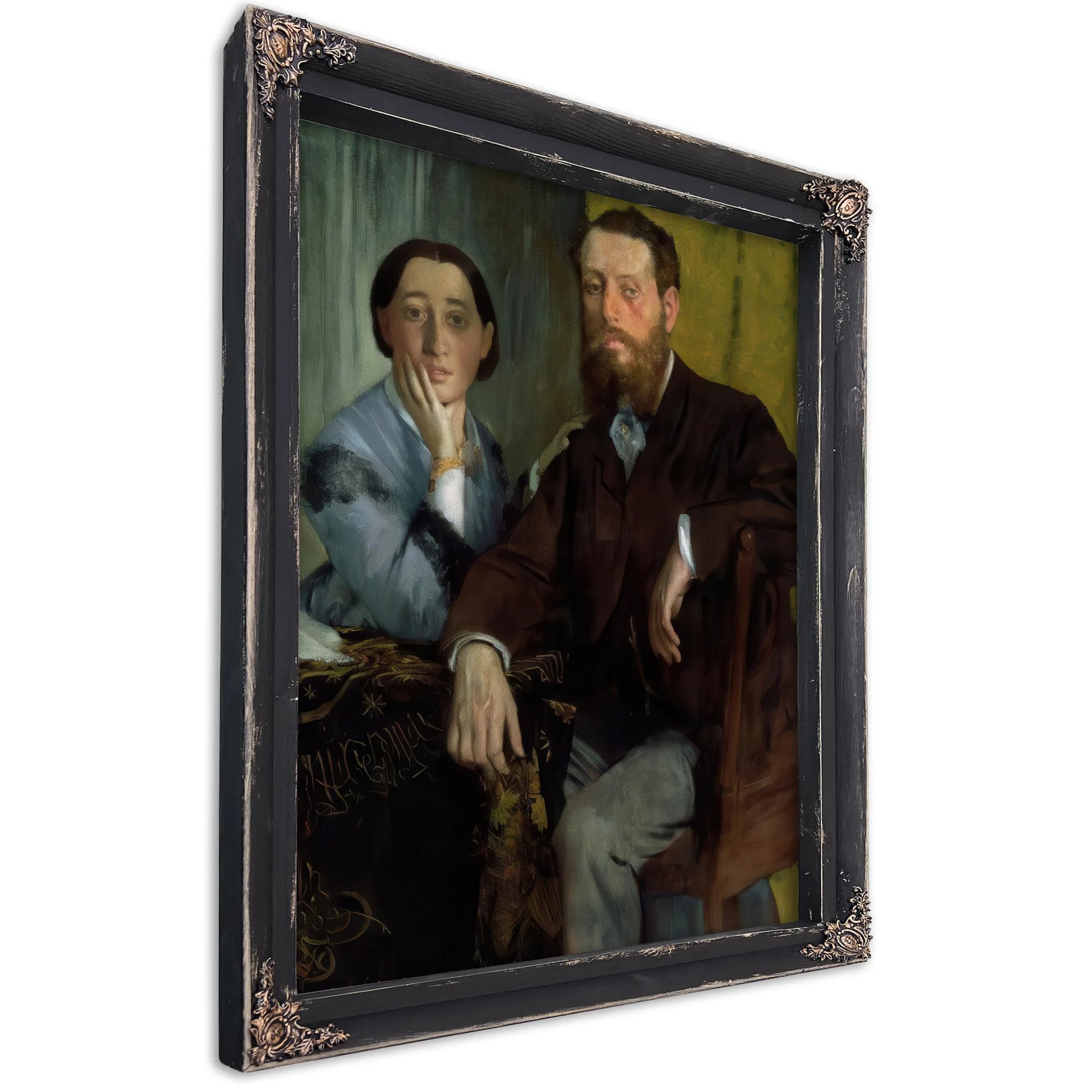 Edmondo And Therese Morbilli By Edgar Degas Fine Art Print