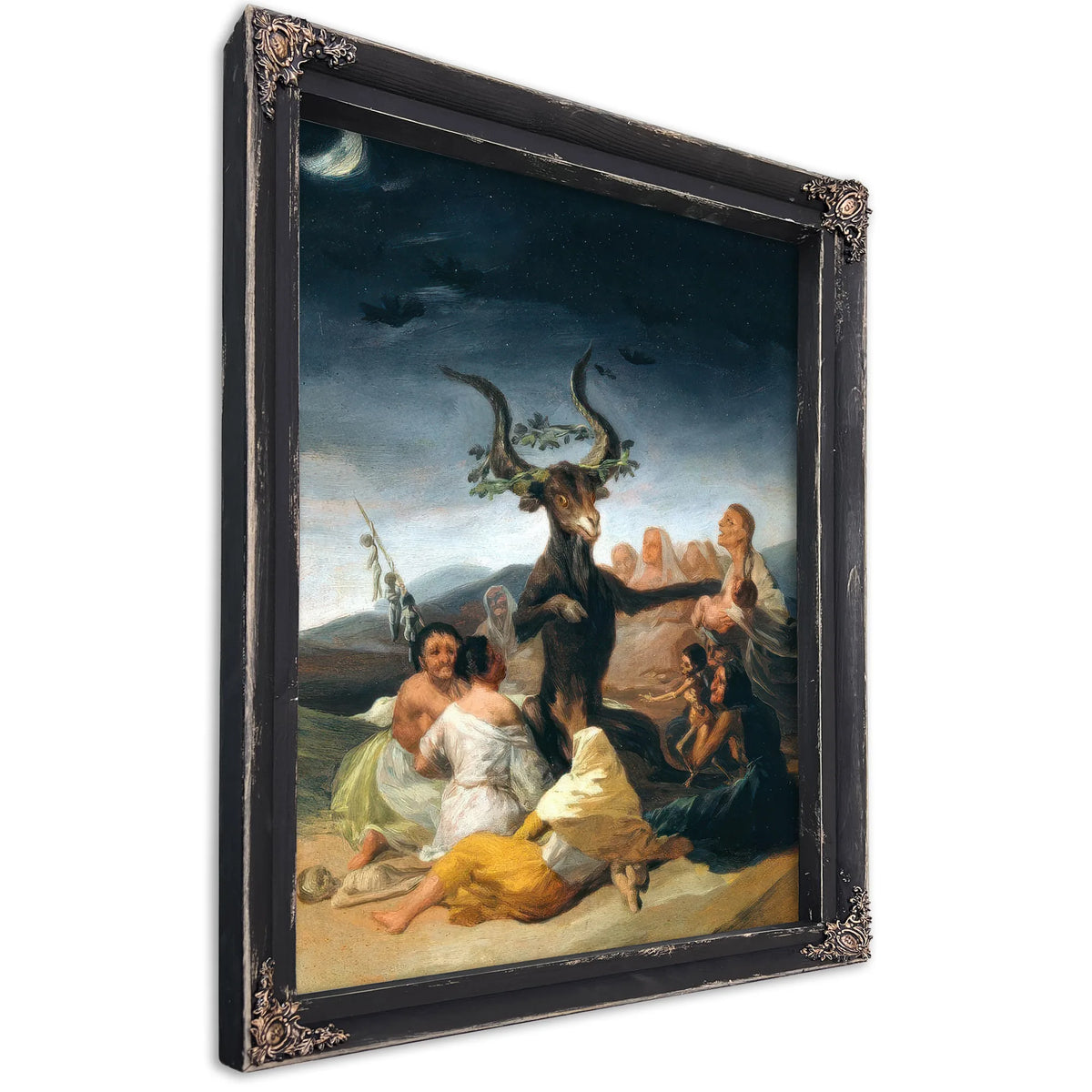 The Witches Sabbath 1797 98 43X30Cm Museum Of Lazaro Galdiano By Francisco De Goya Fine Art Print